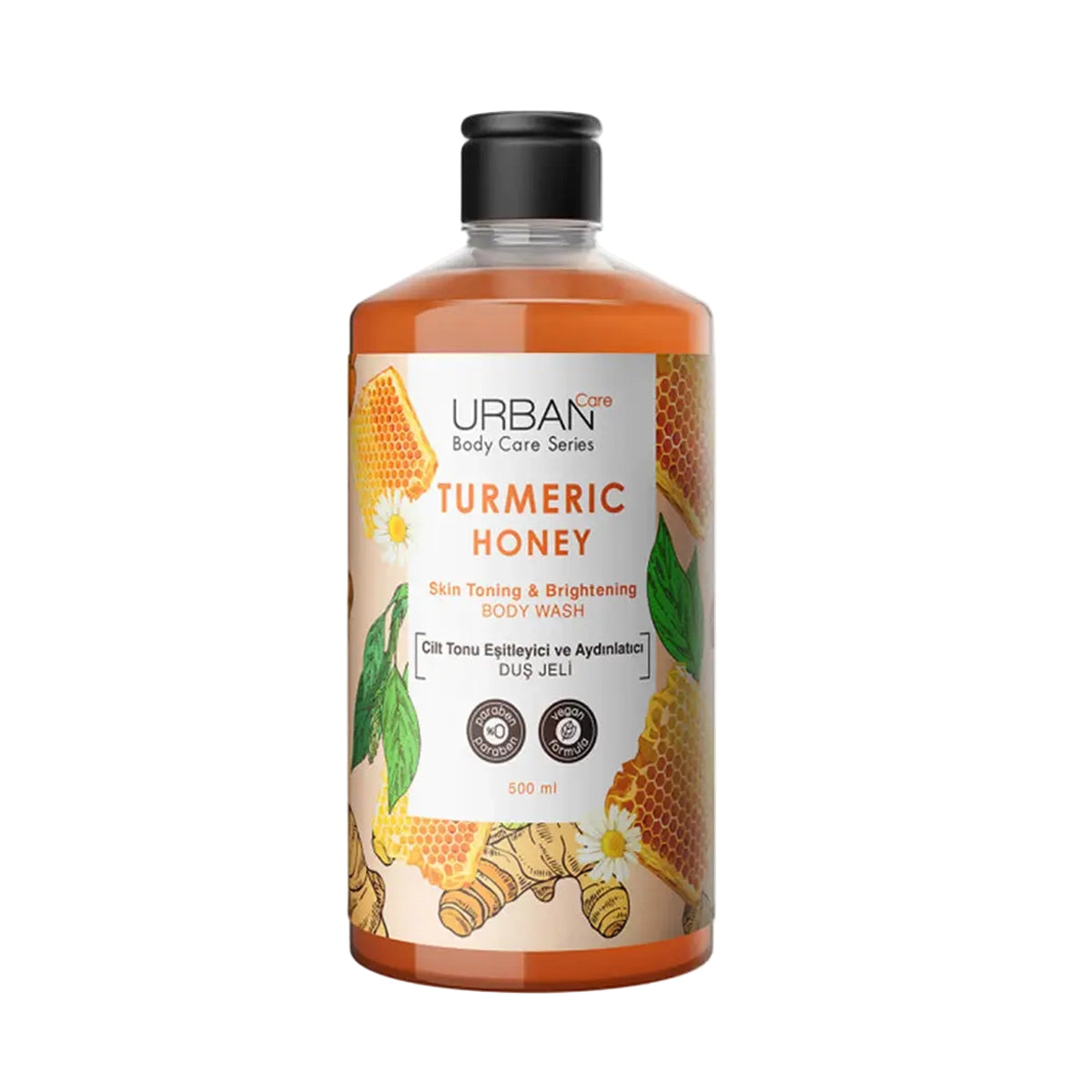 URBAN CARE TURMERIC HONEY BODY WASH 500ML
