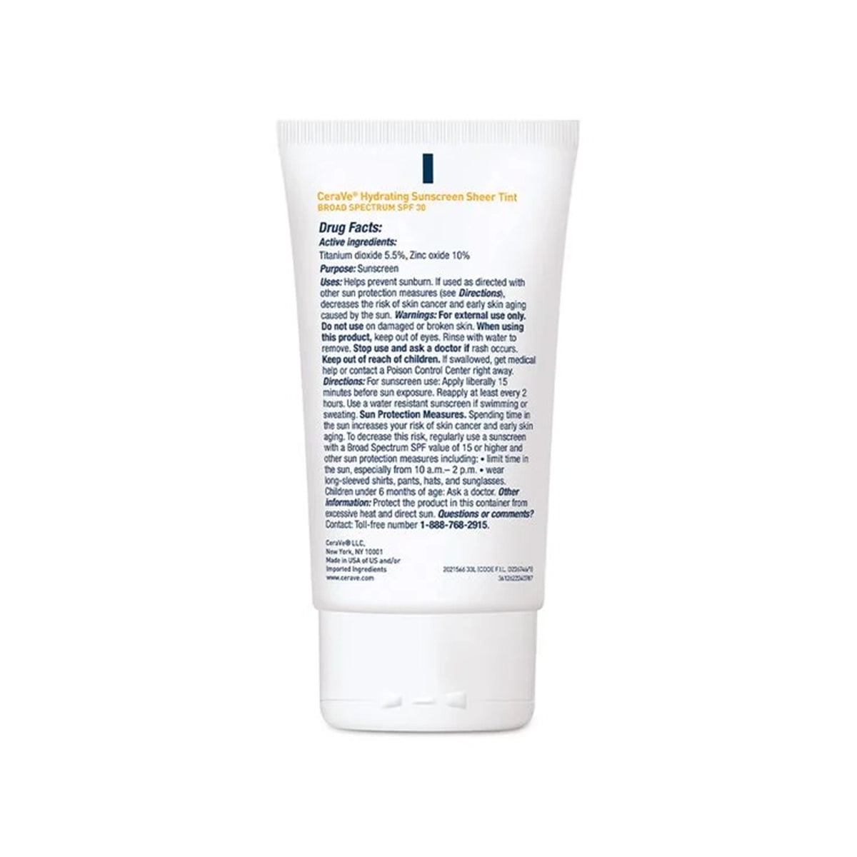 CERAVE HYDRATING MINERAL SUNSCREEN 30 FACE SHEER TINT 50ML