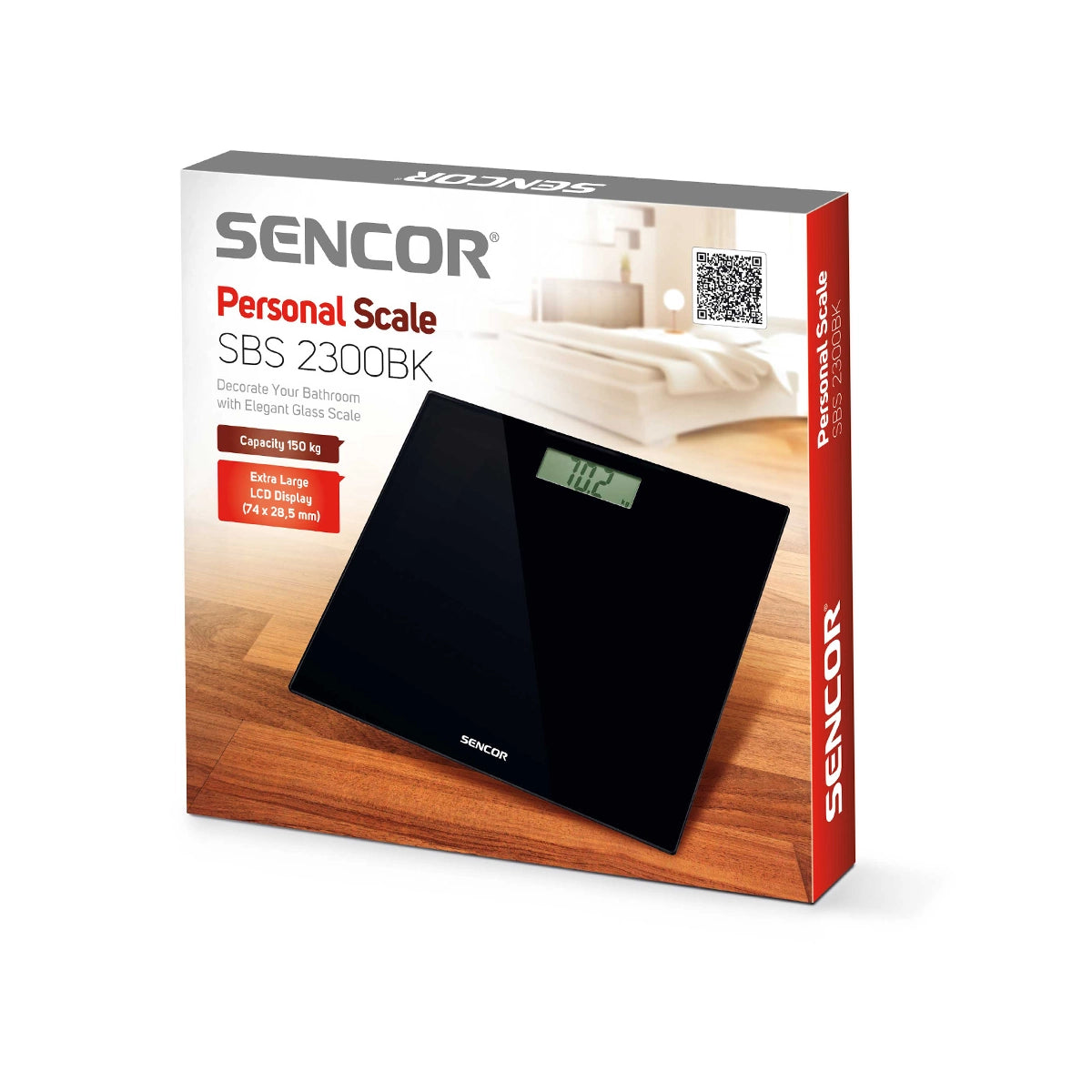SENCOR GLASS SCALE SBS 2300BK