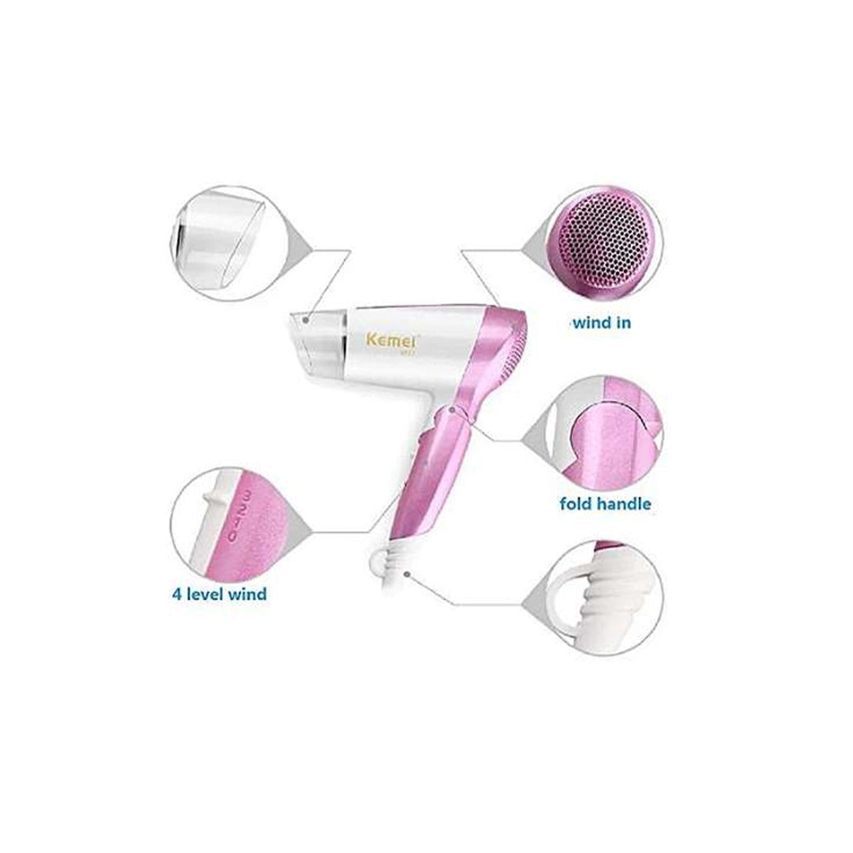 KEMEY HAIR DRYER KM6833