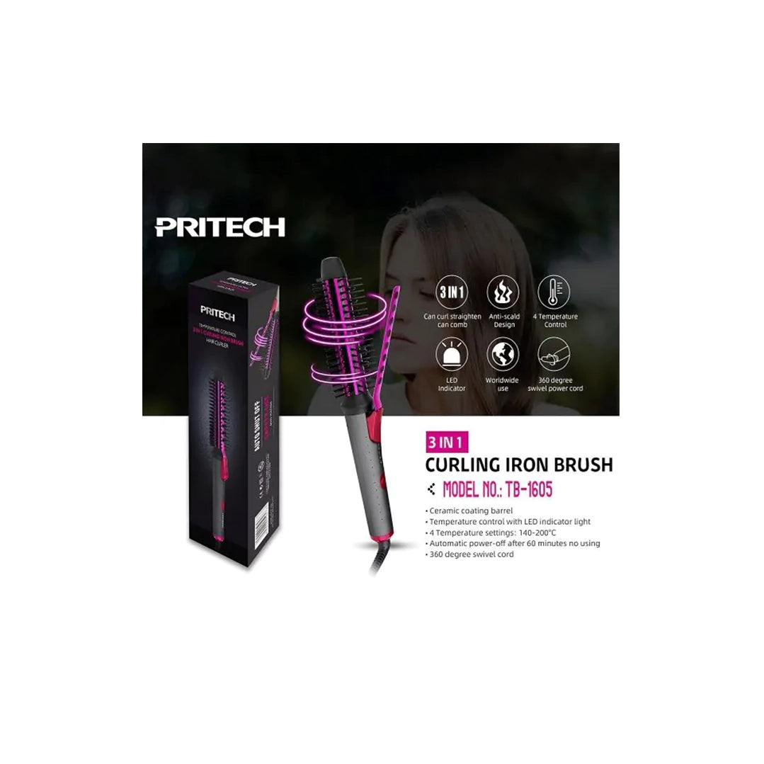 PRITECH CRLING IRON BRUSH TB1605