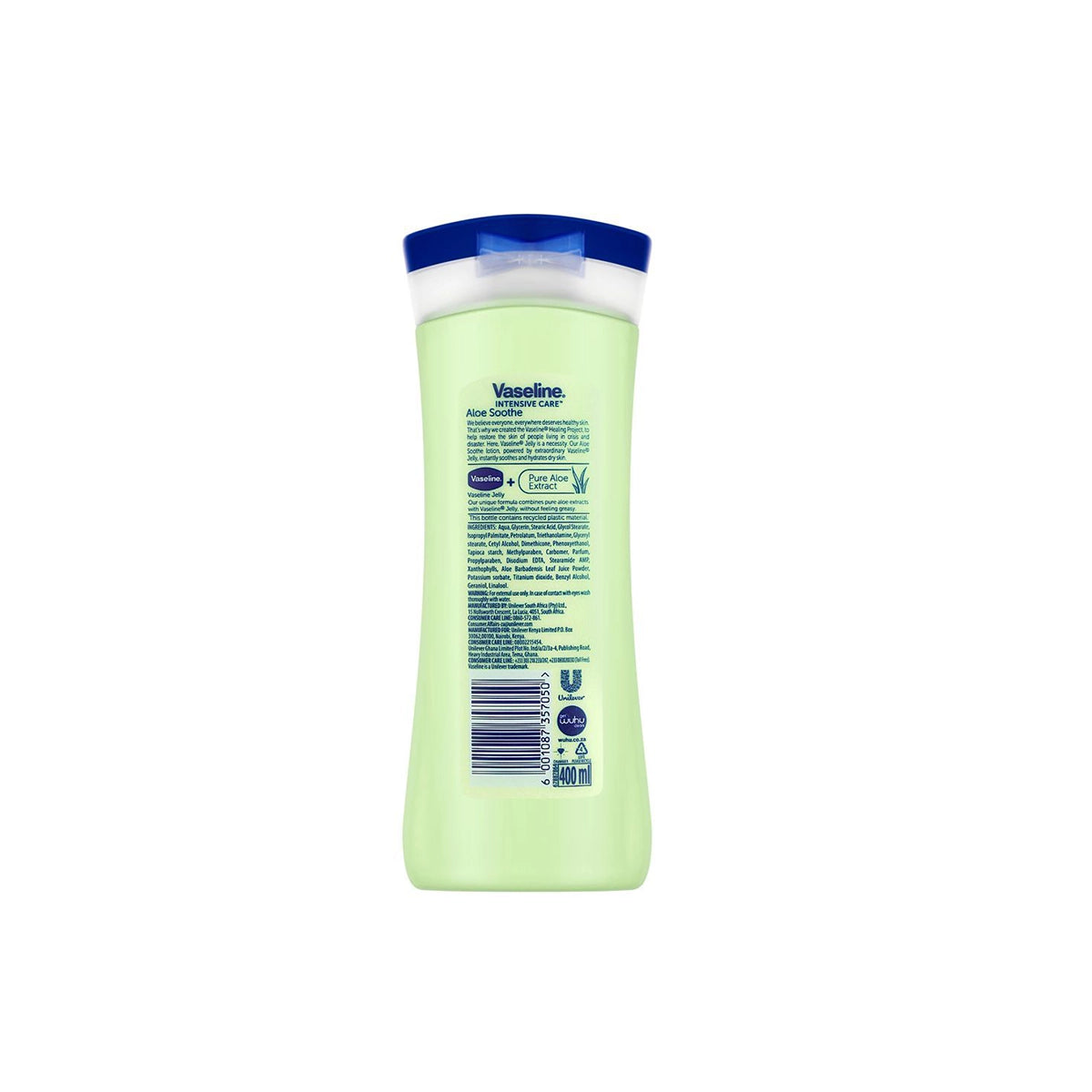 VASELINE AFRICA BODY LOTION 400ML ALOE SOOTHE
