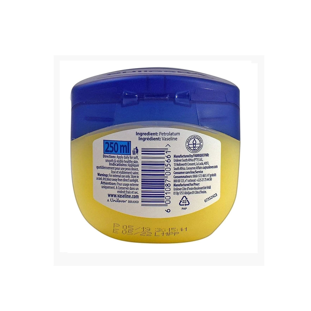 VASELINE AFRICA JELLY 250ML ORIGINAL
