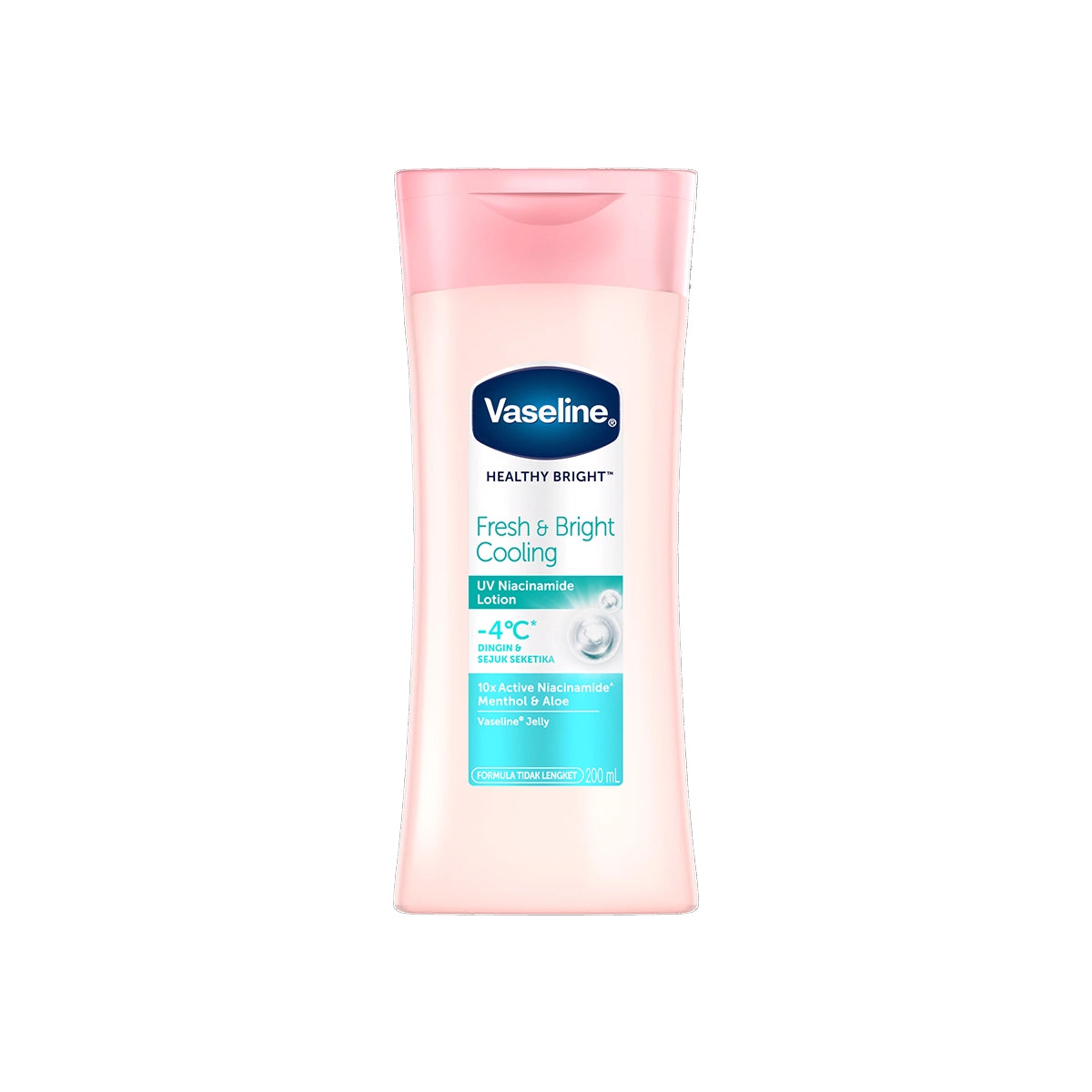 VASELINE INDO BODY LOTION 200ML HEALTHY BRIGHT COOLING