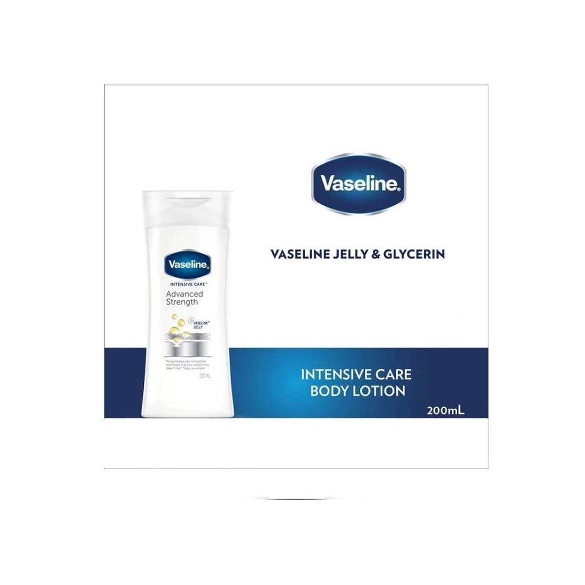 VASELINE INDO BODY LOTION 200ML ADVANCED STRENGTH