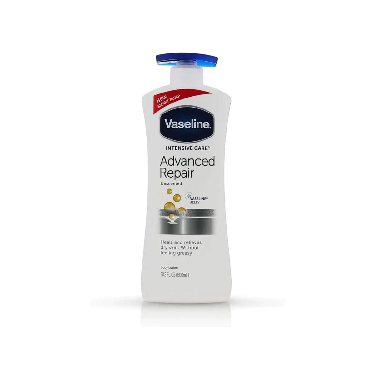 VASELINE USA BODY LOTION 600ML ADVANCED REPAIR UNSCENTED
