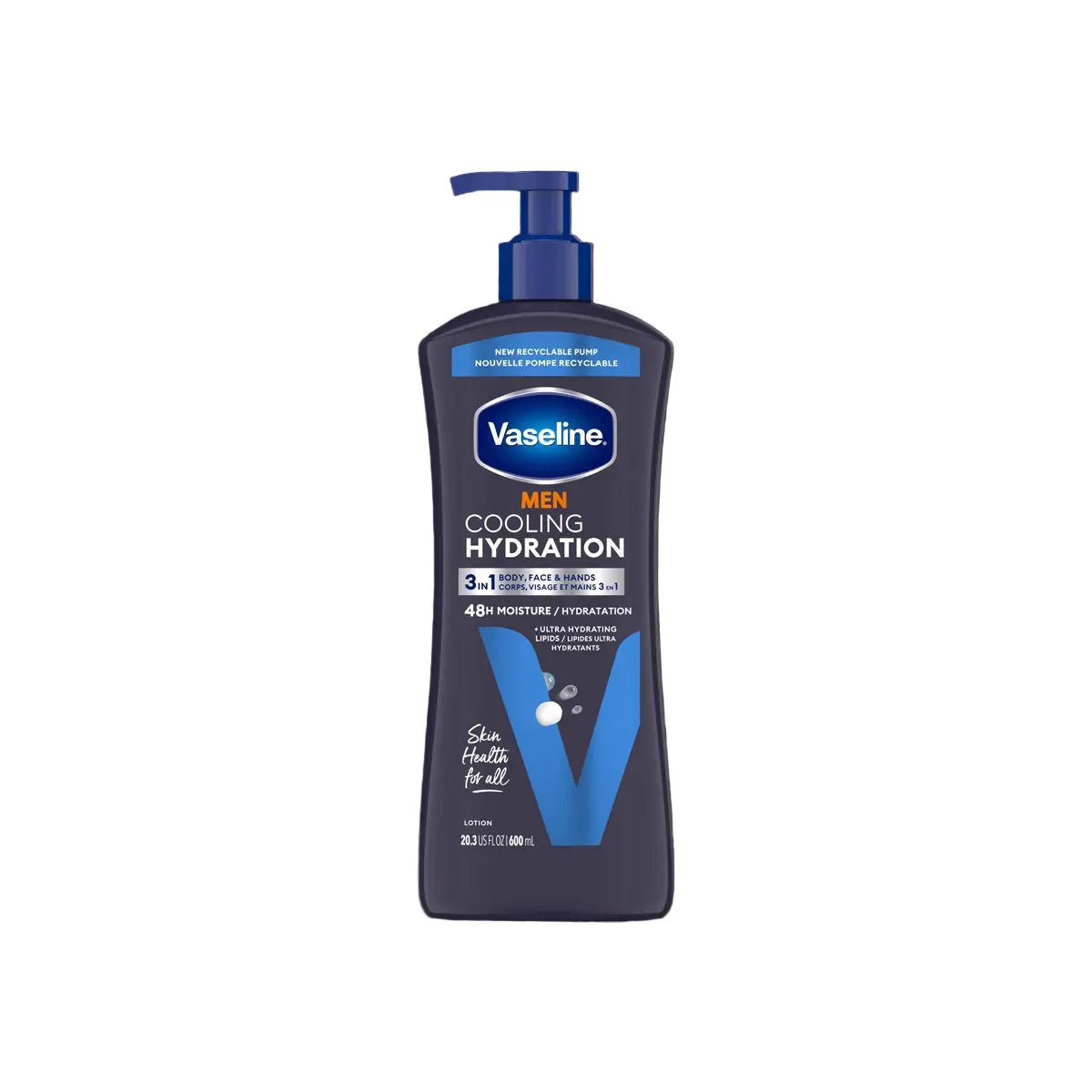 VASELINE USA BODY LOTION 600ML MEN COOLING