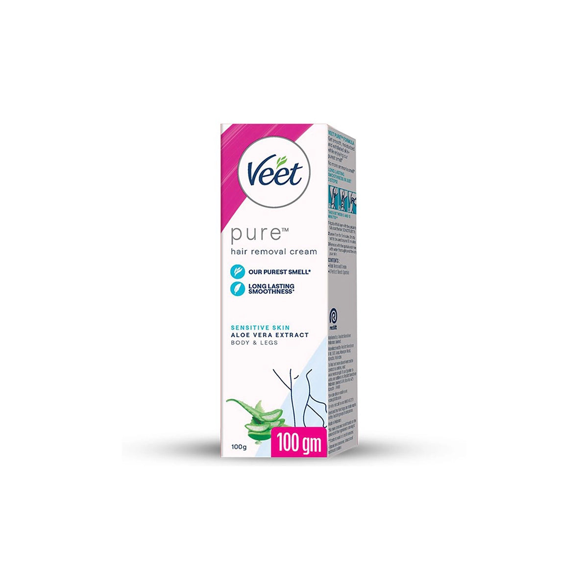 VEET PAK HAIR REMOVAL CREAM 100GM PURE SENSITIVE