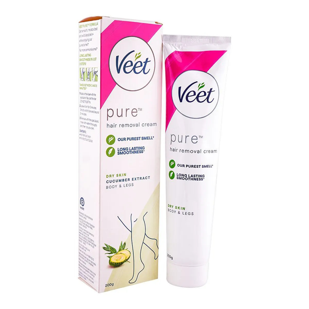 VEET PAK HAIR REMOVAL CREAM 200GM PURE DRY SKIN