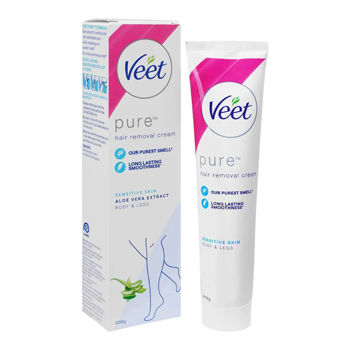 VEET PAK HAIR REMOVAL CREAM 200GM PURE SENSITIVE SKIN
