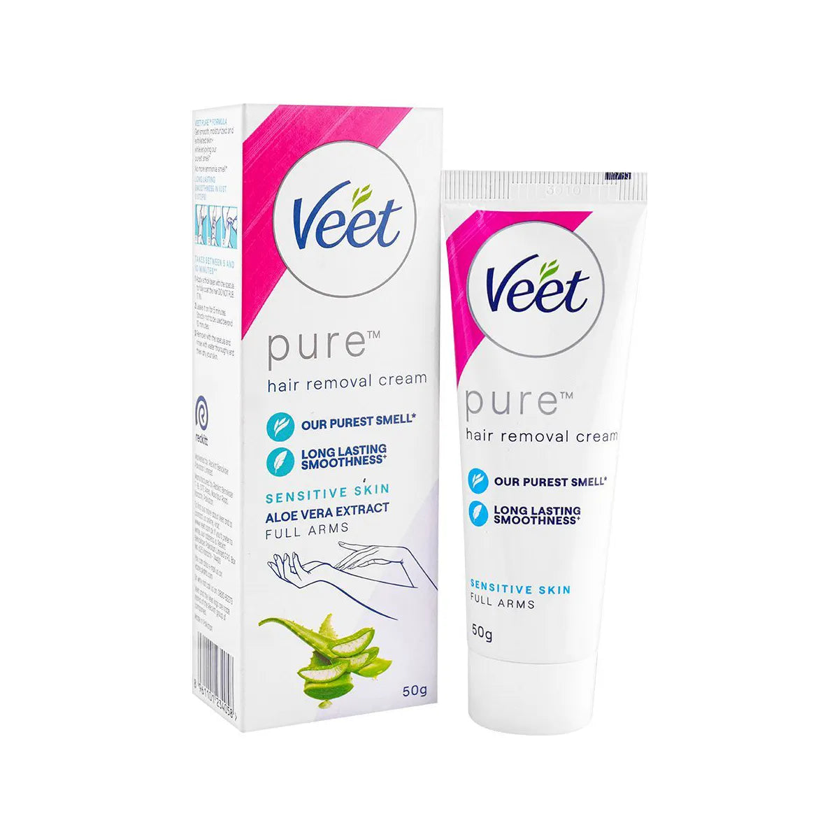 VEET PAK HAIR REMOVAL CREAM 50GM PURE SESNITIVE SKIN