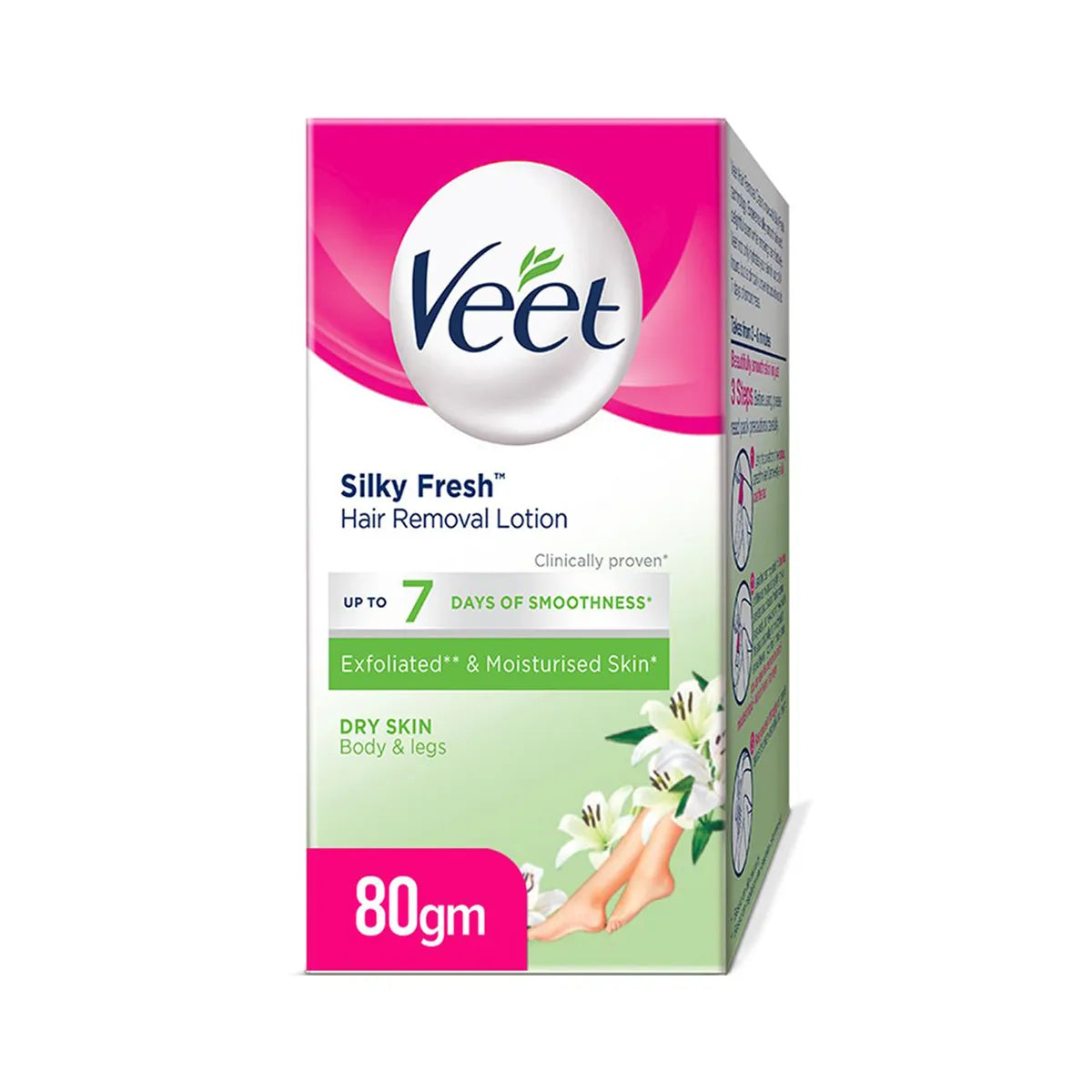 VEET PAK HAIR REMOVAL LOTION 80GM DRY SKIN