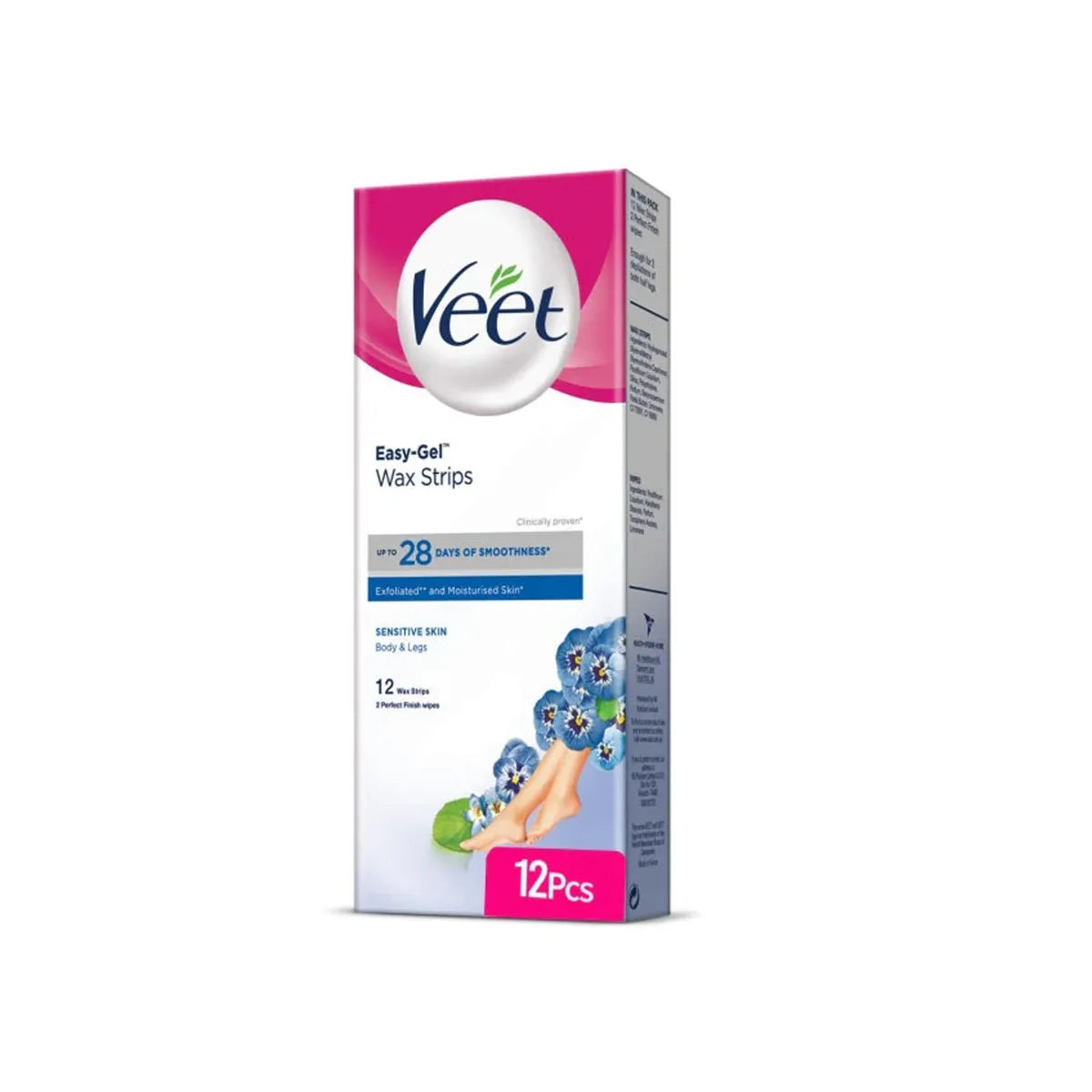 VEET PAK WAX STRIPS 12CS SENSITIVE