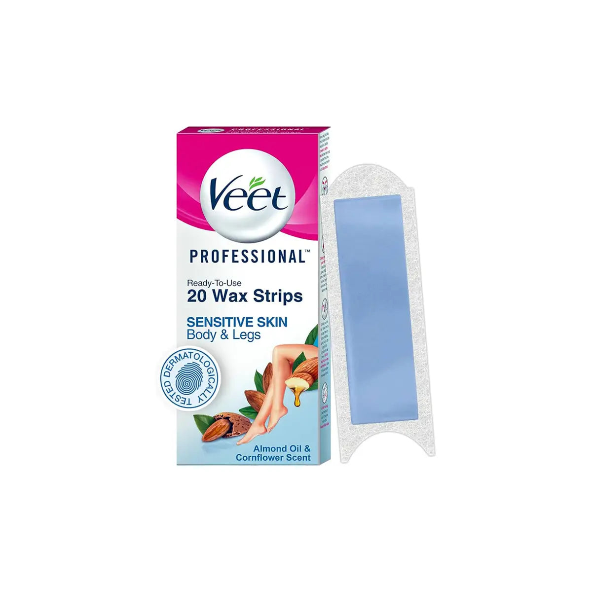 VEET HAIR REMOVAL WAX STRIPS 20 PCS