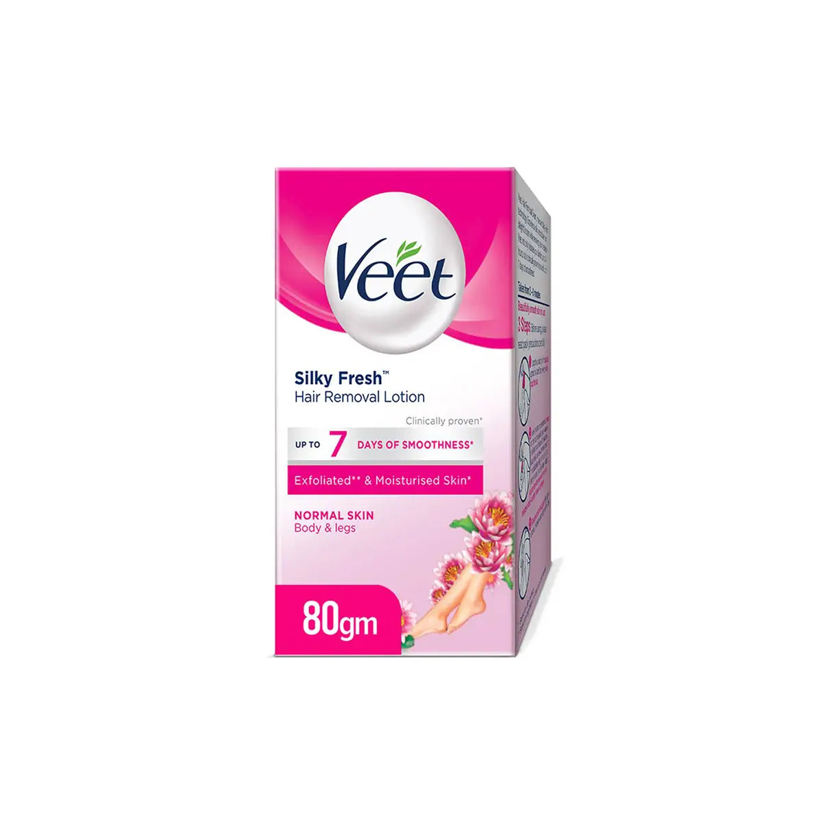 VEET PAK HAIR REMOVAL LOTION 80GM SILK FRESH