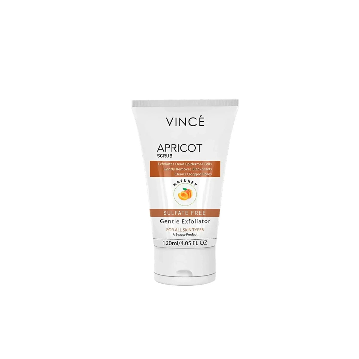 VINCE APRICOT SCRUB GENTLE EXFOLIATOR 120ML