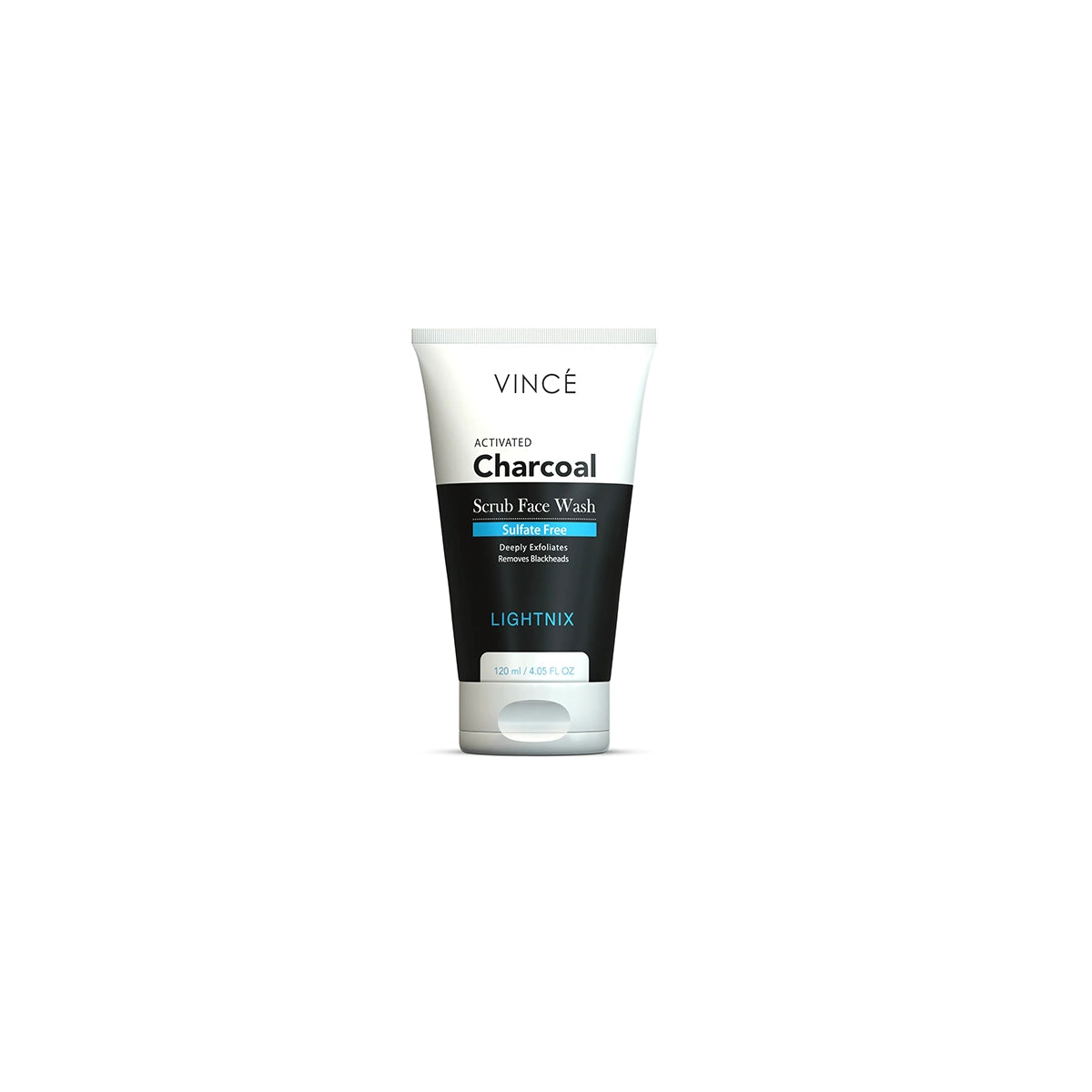 VINCE LIGHTNIX CHARCOAL SCRUB FACE WASH 120ML