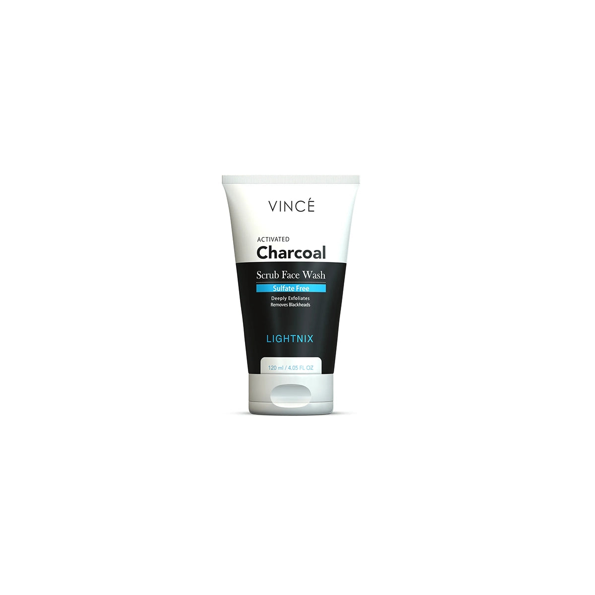 VINCE MEN LIGHTNIX CHARCOAL SCRUB FACE WASH 120ML
