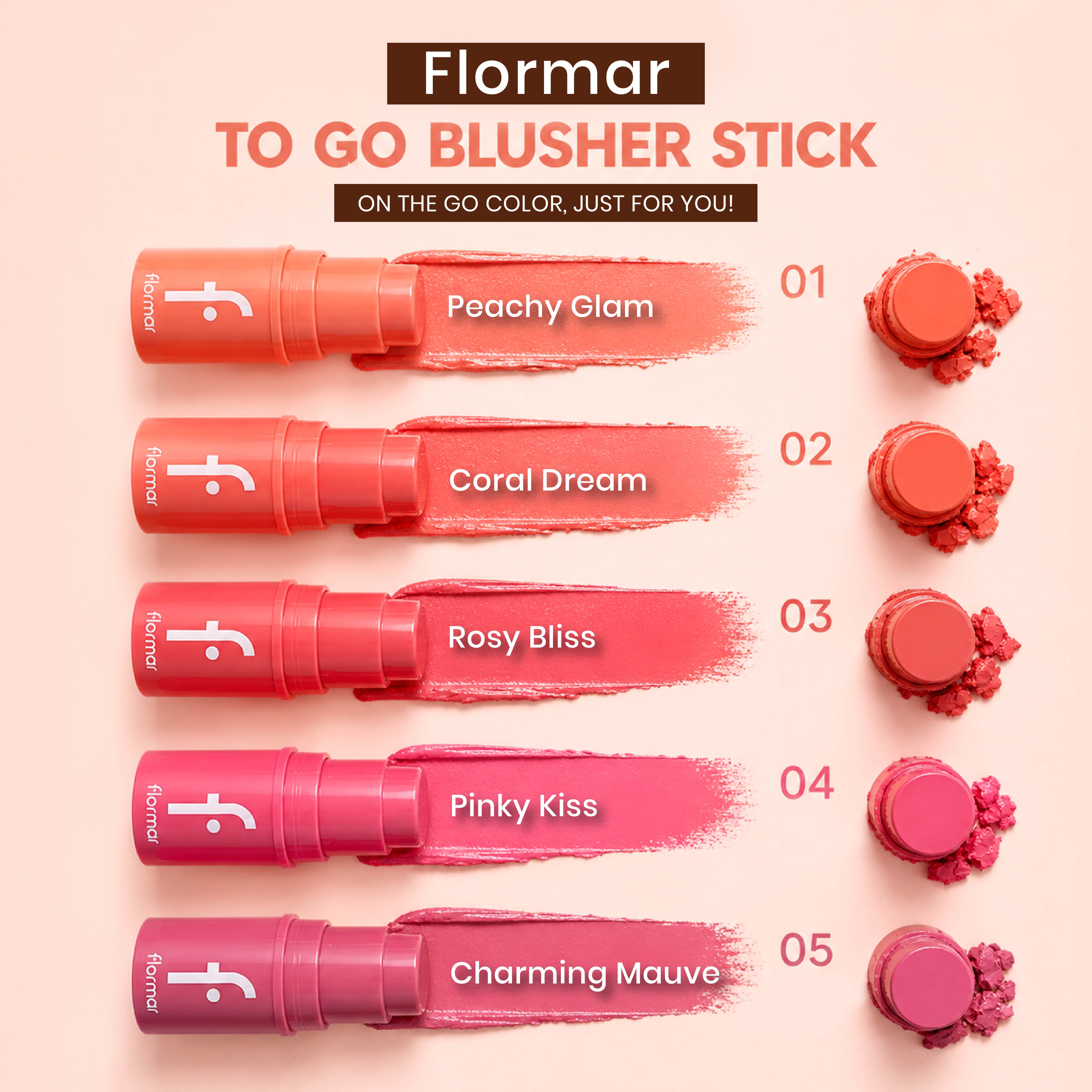FLORMAR BLUSHER STICK TO GO