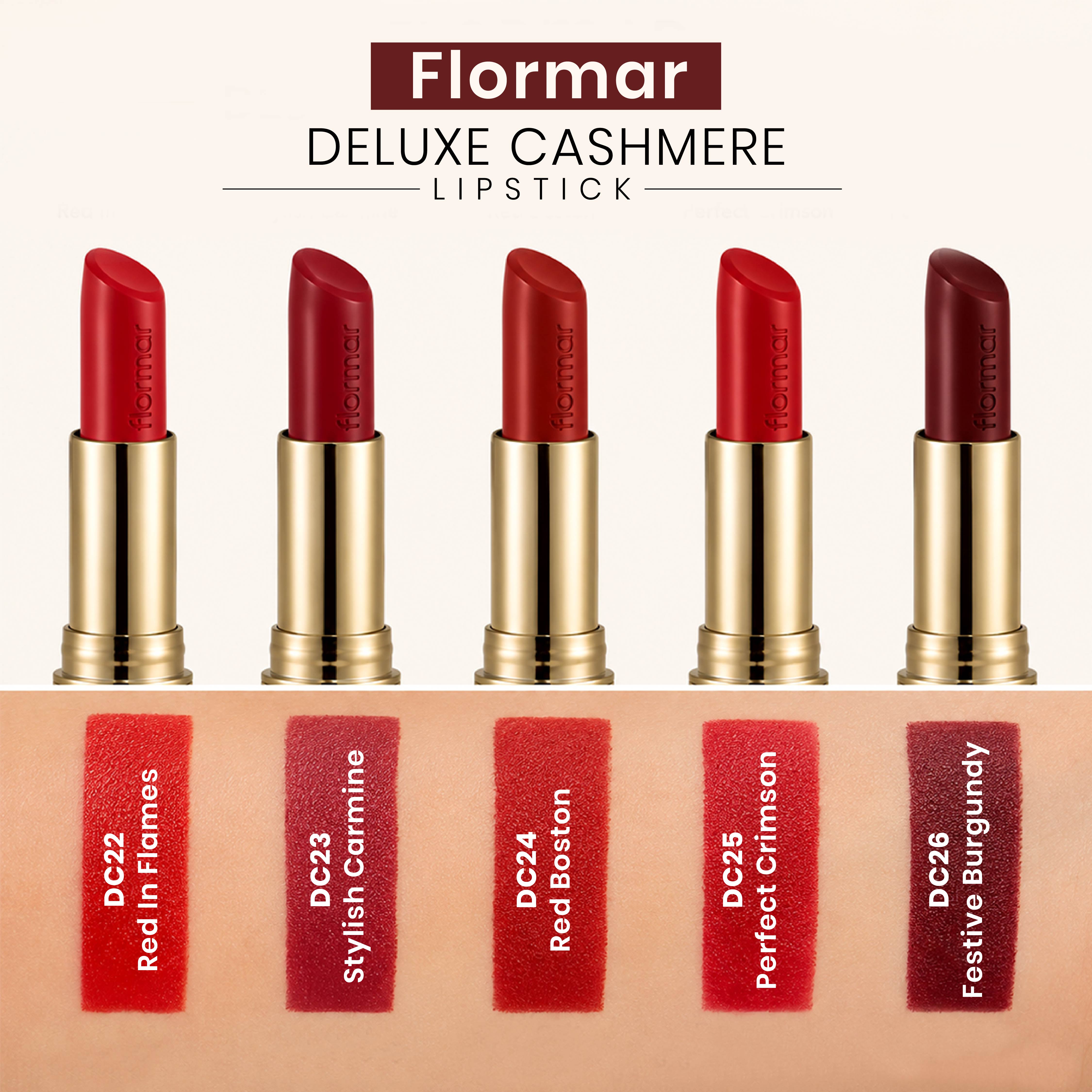 FLORMAR LIPSTICK DELUXE CASHMERE