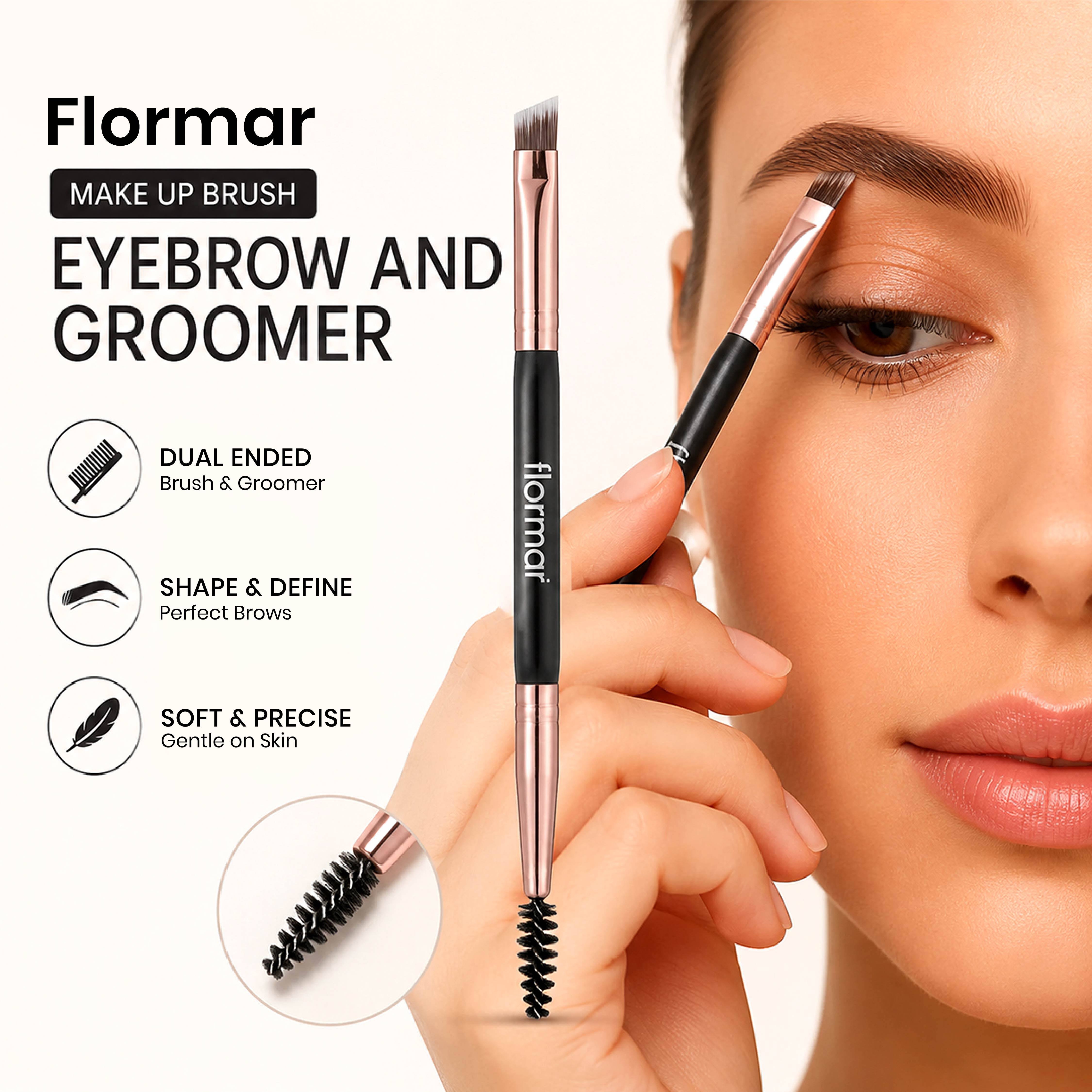 FLORMAR MAKE UP BRUSH EYEBROW AND GROOMER