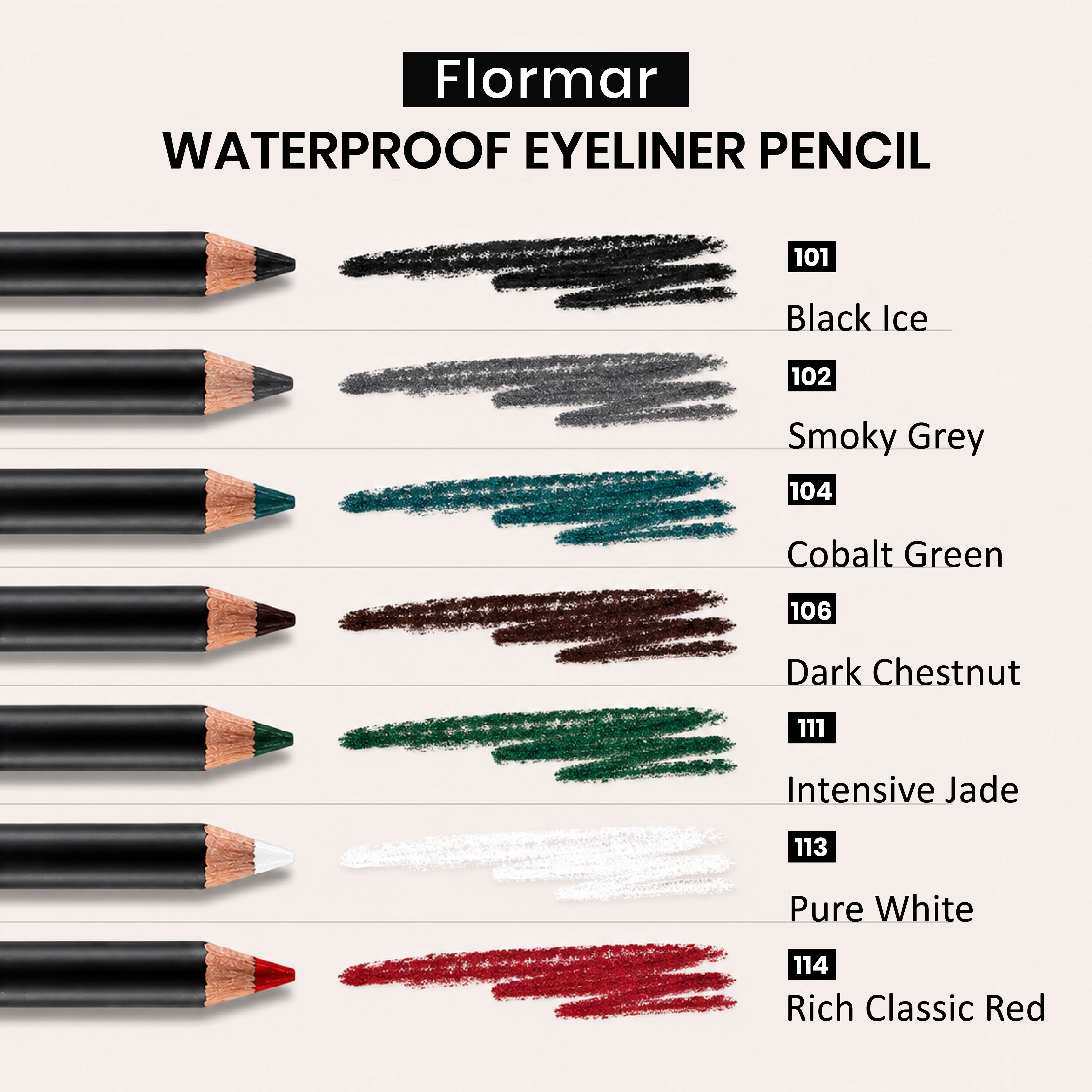 Flormar Waterproof Eyeliner Pencil