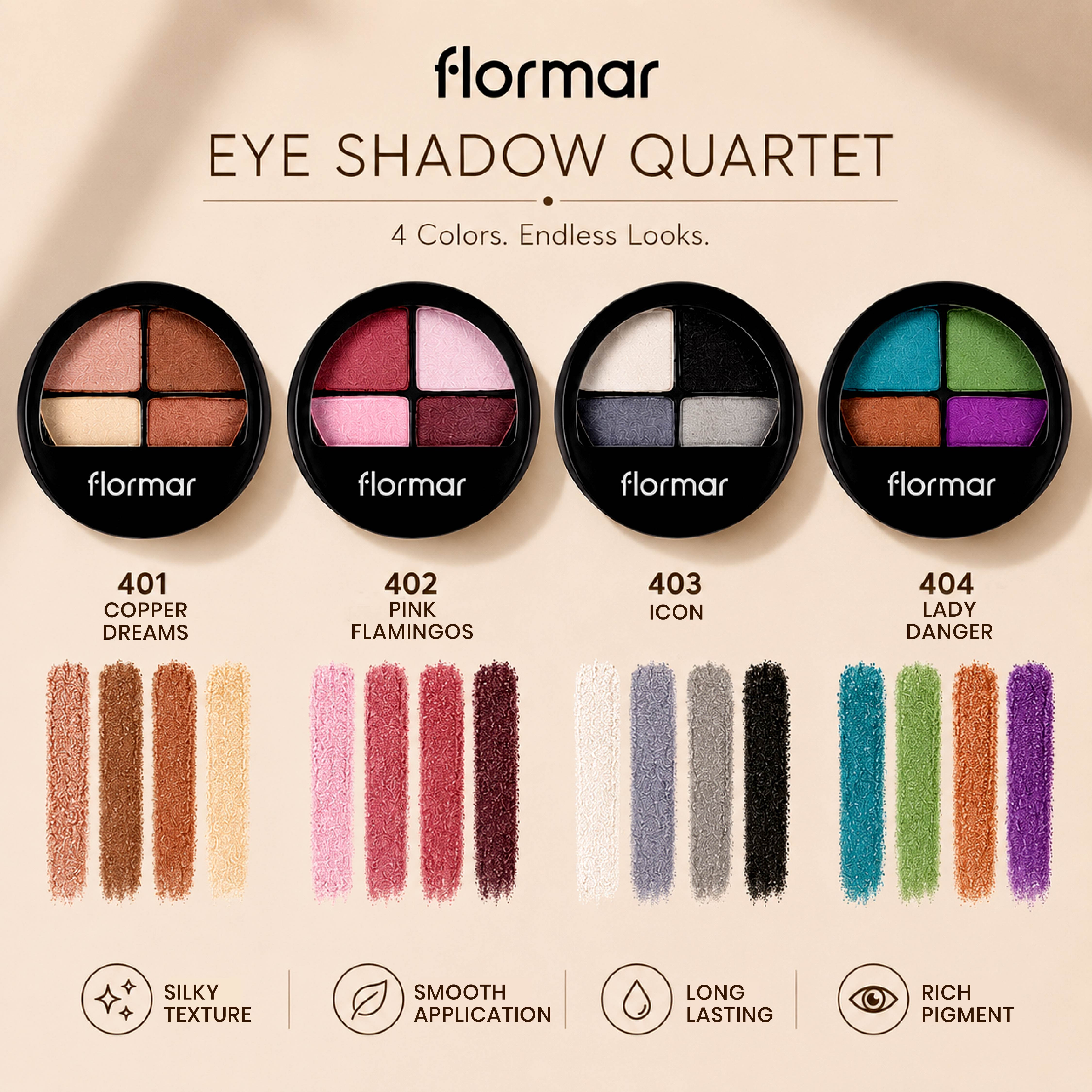 FLORMAR EYE SHADOW QUARTET