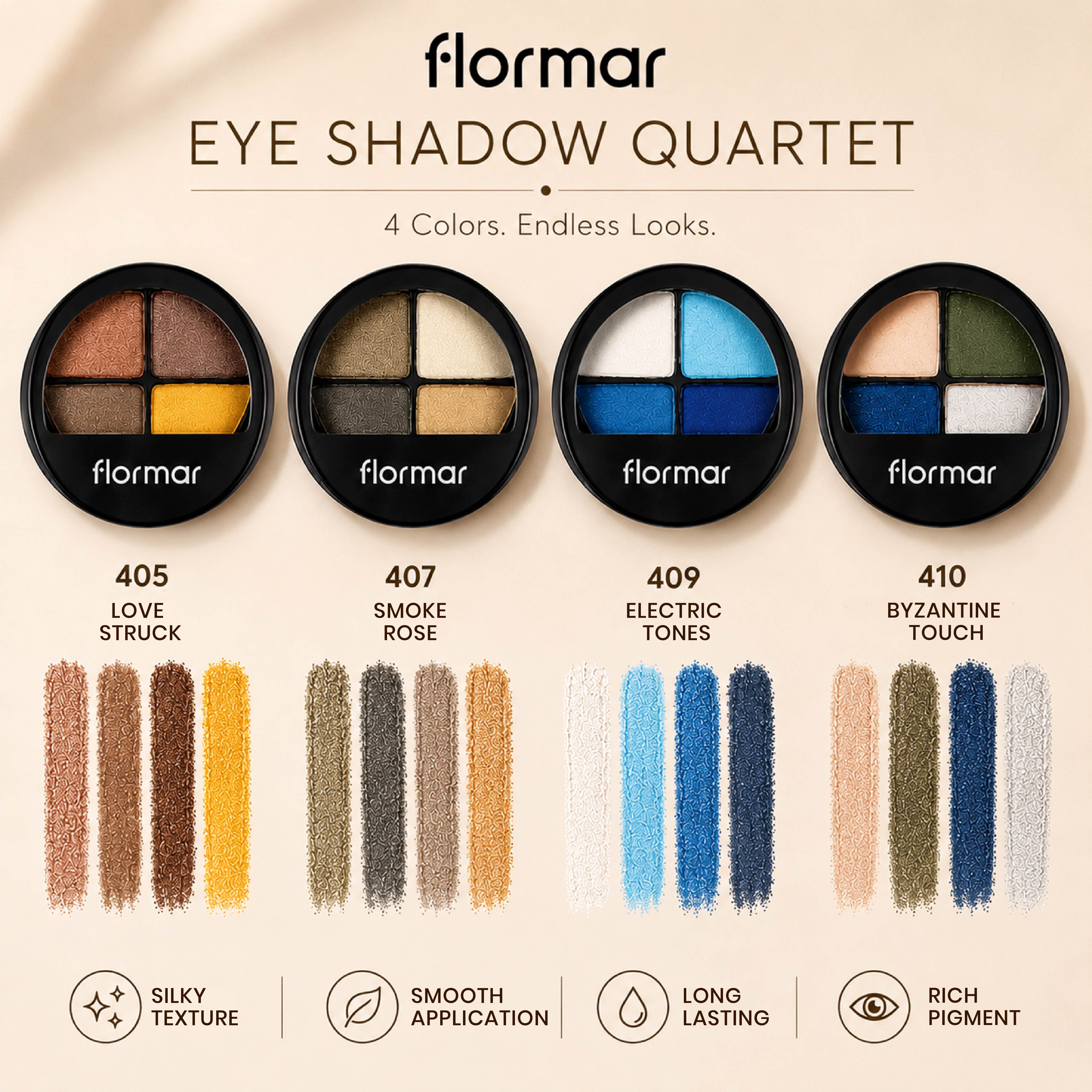 FLORMAR EYE SHADOW QUARTET