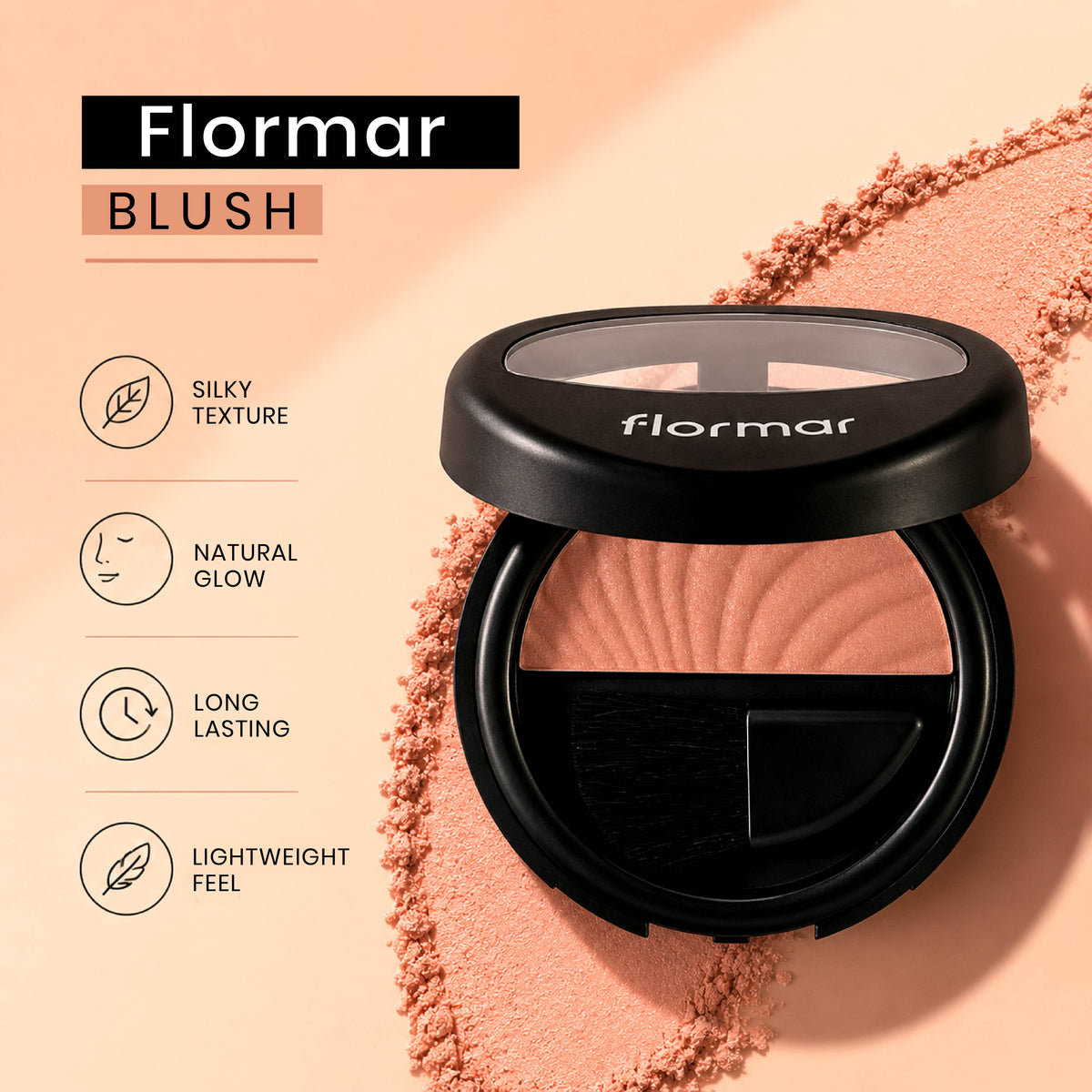 Flormar Blush 080 face makeup blush for a natural look