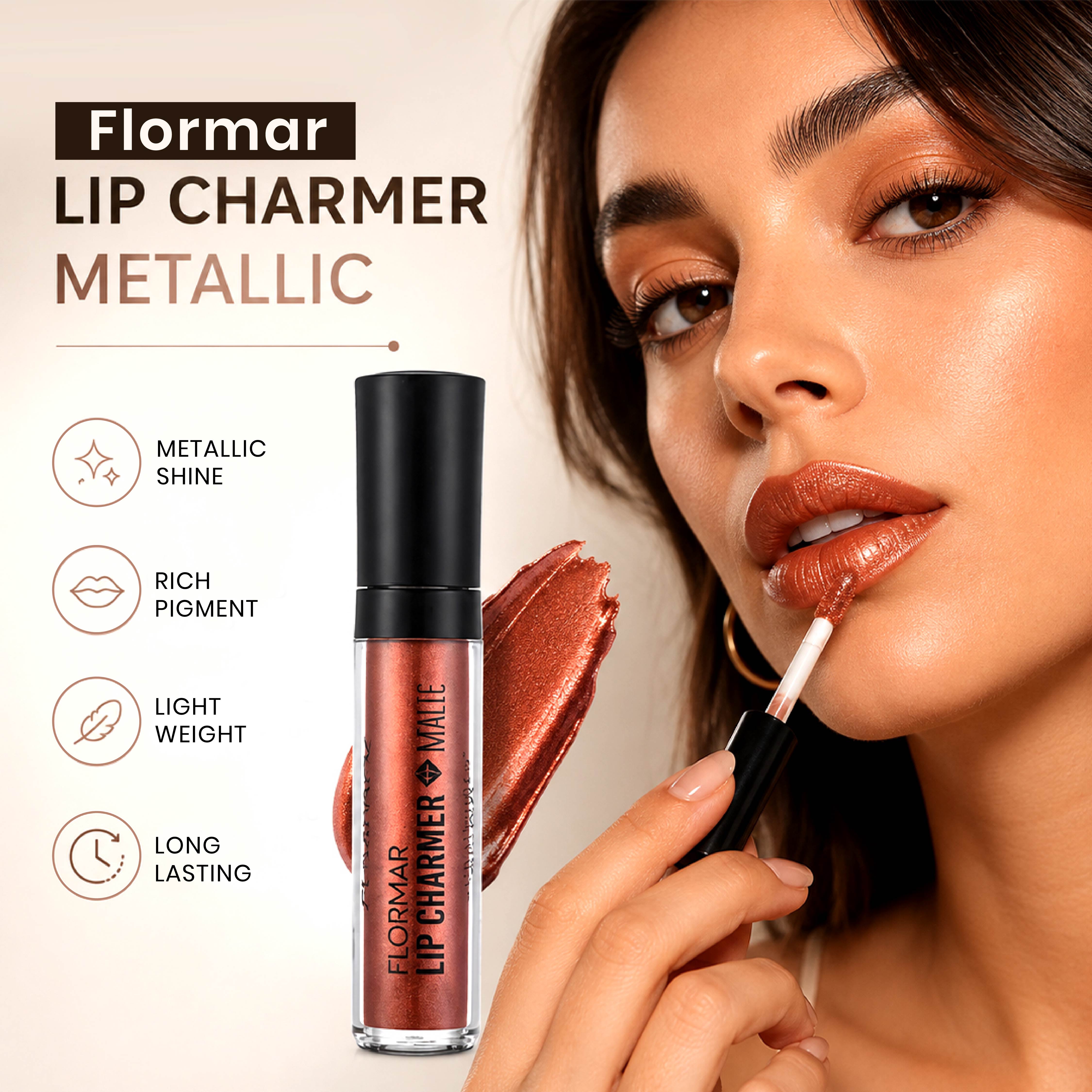 FLORMAR LIP CHARMER METALLIC