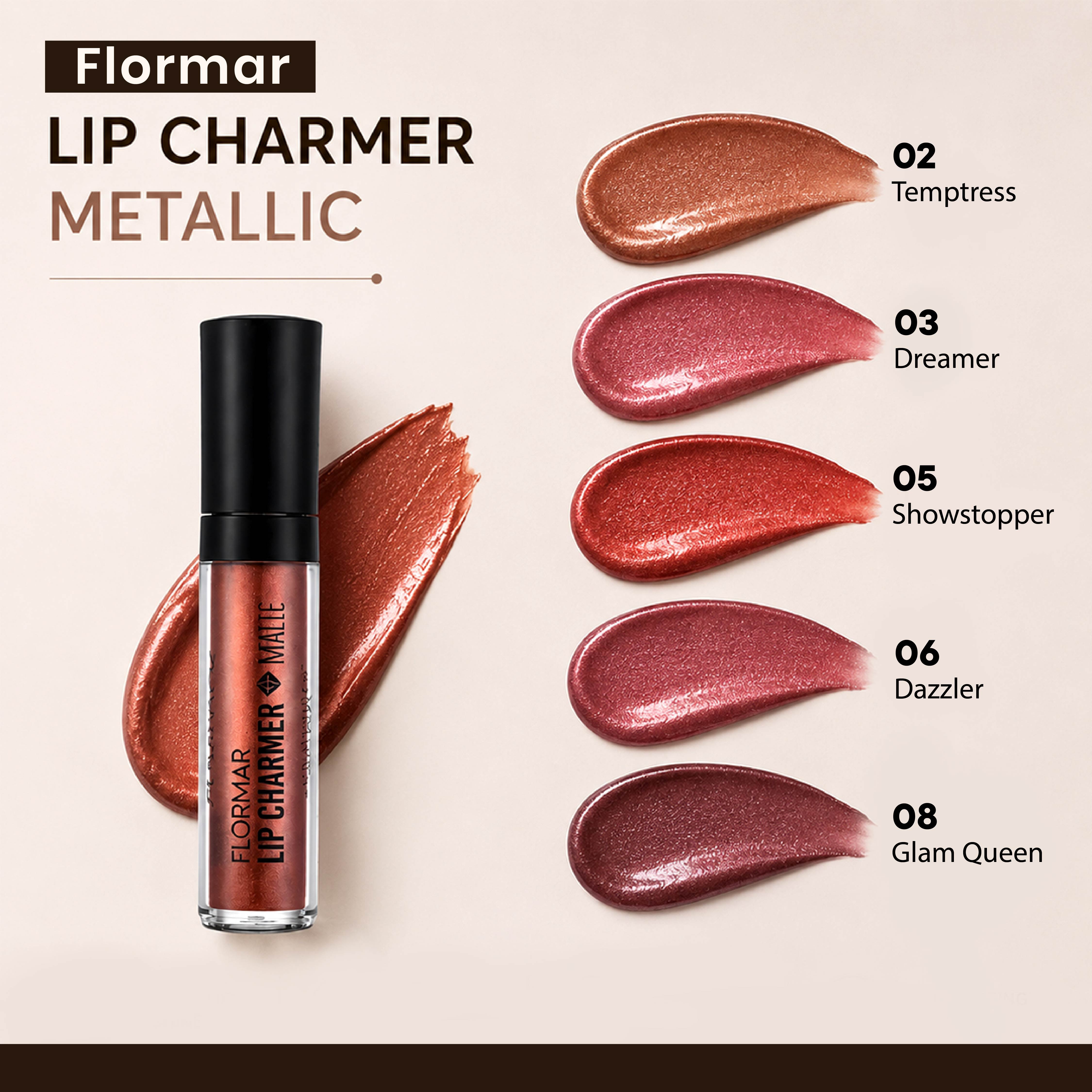 FLORMAR LIP CHARMER METALLIC