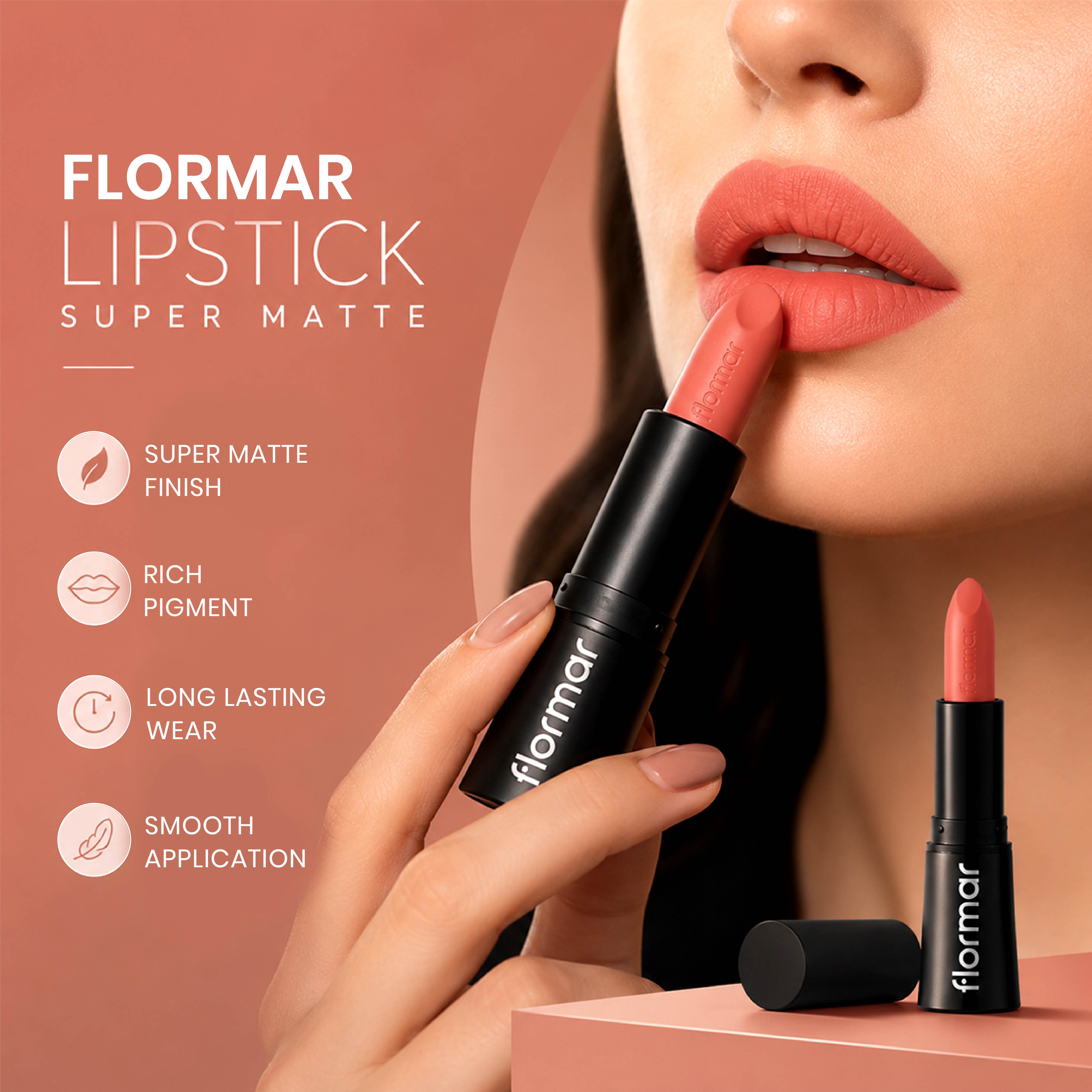 FLORMAR LIPSTICK SUPER MATTE