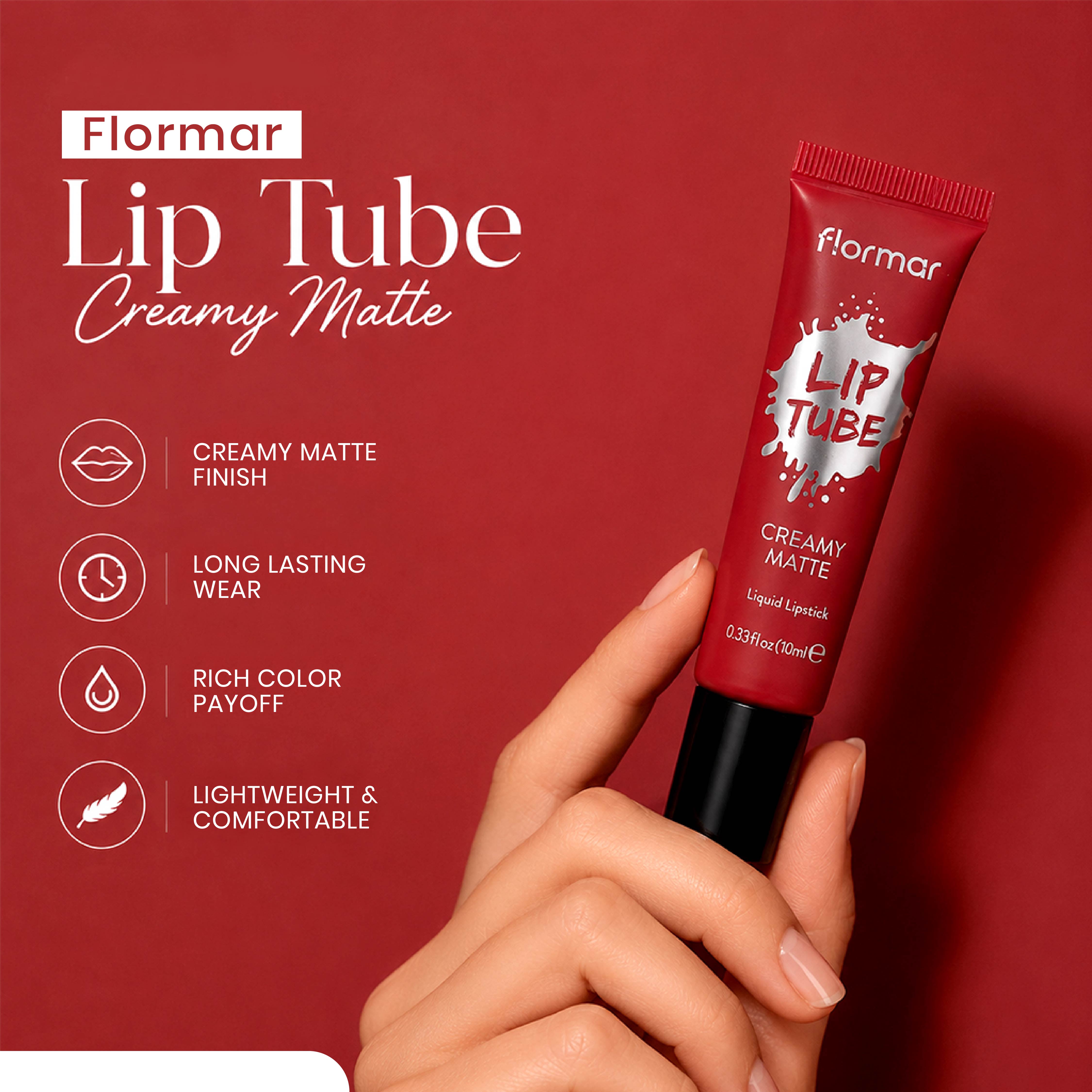 FLORMAR Lip Tube Creamy Matte