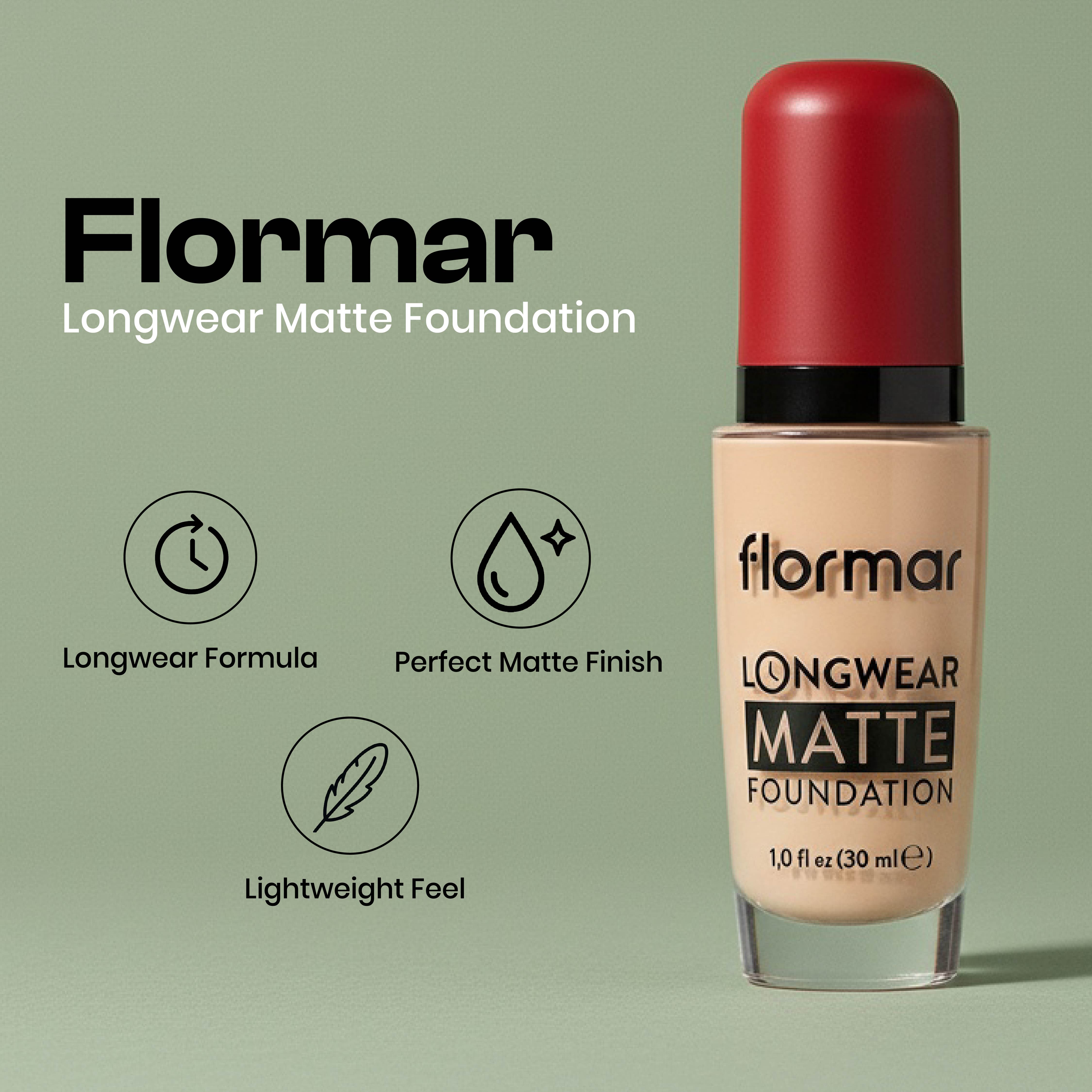 FLORMAR FOUNDATION LONGWEAR MATTE