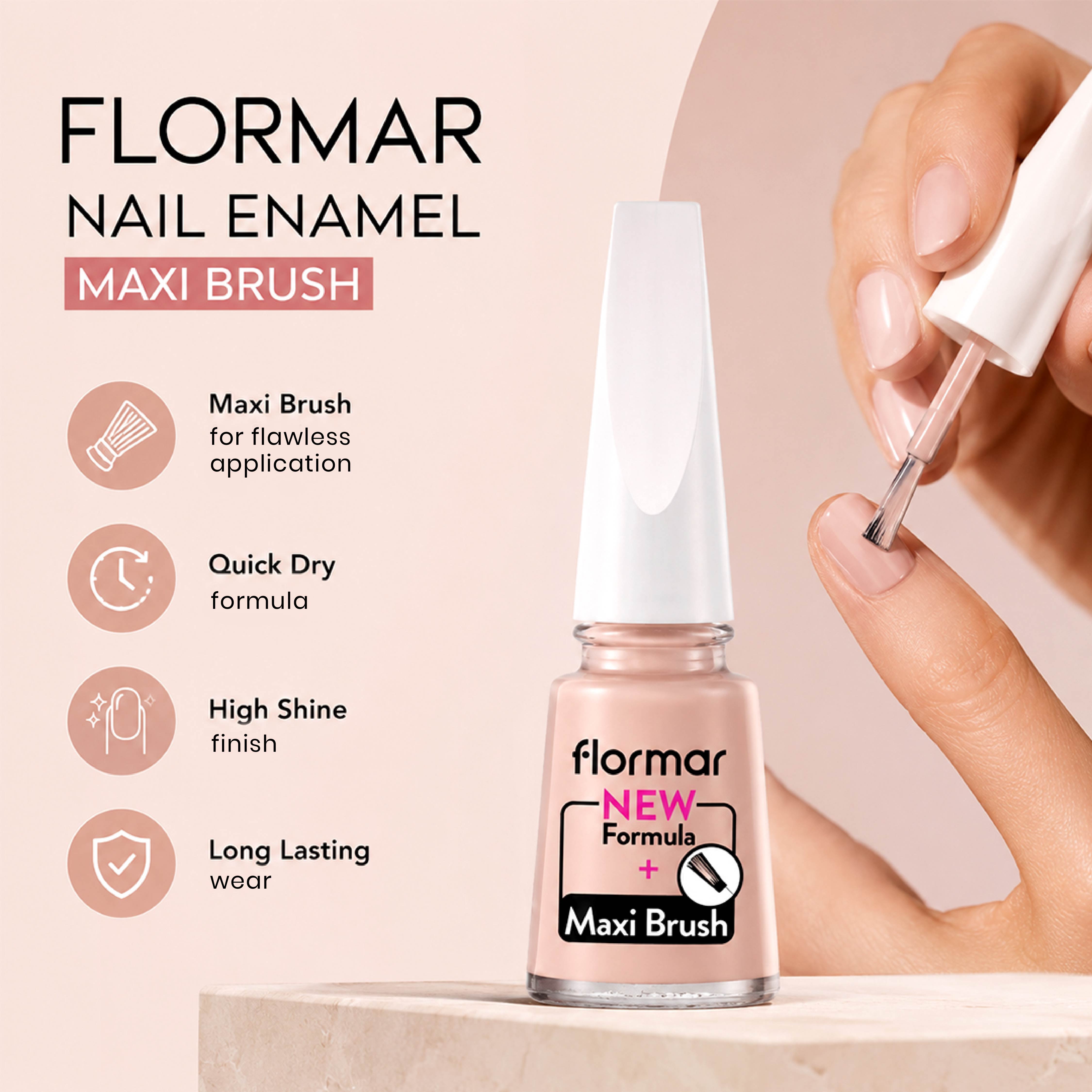 FLORMAR NAIL ENAMEL MAXI BRUSH