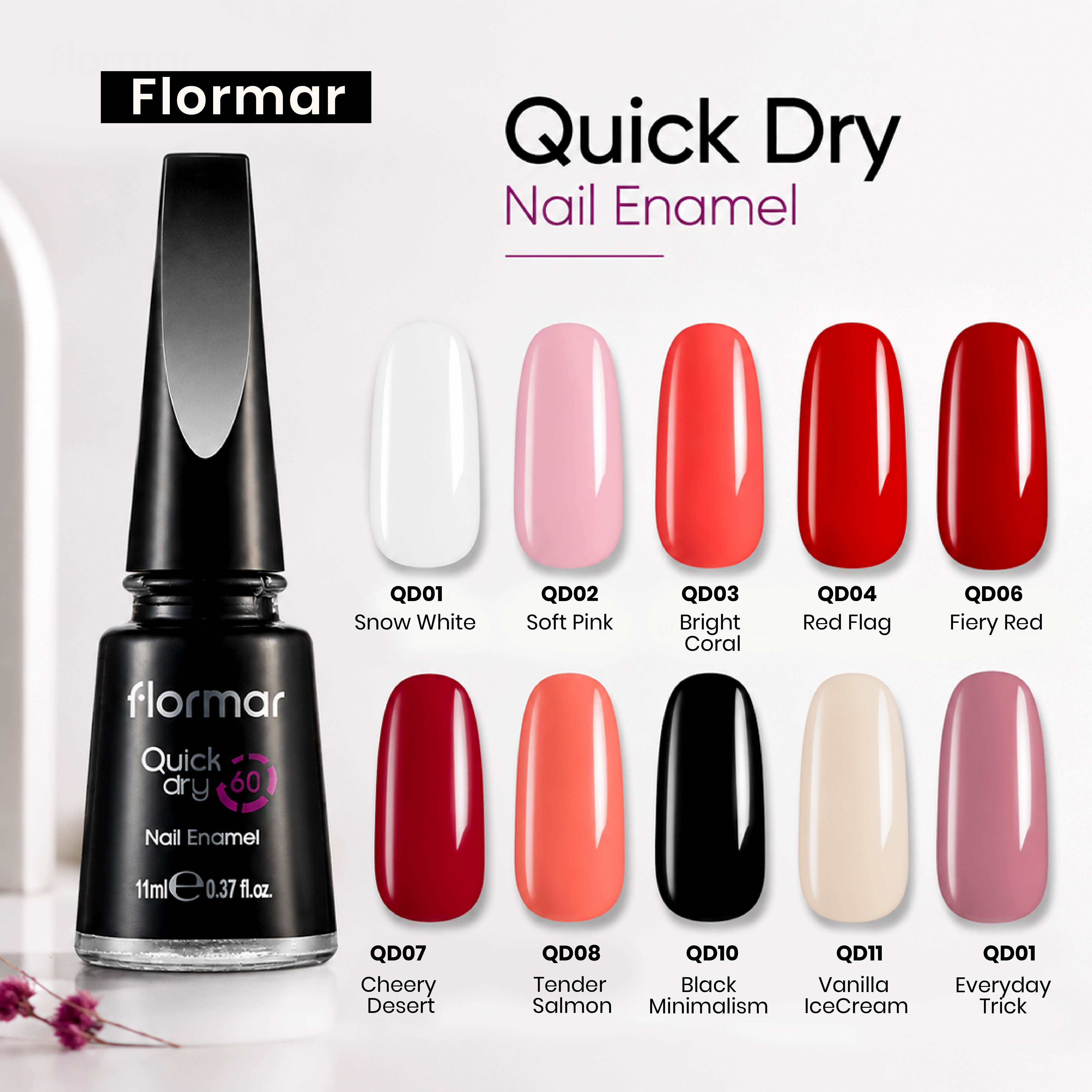 FLORMAR NAIL ENAMEL QUICK DRY