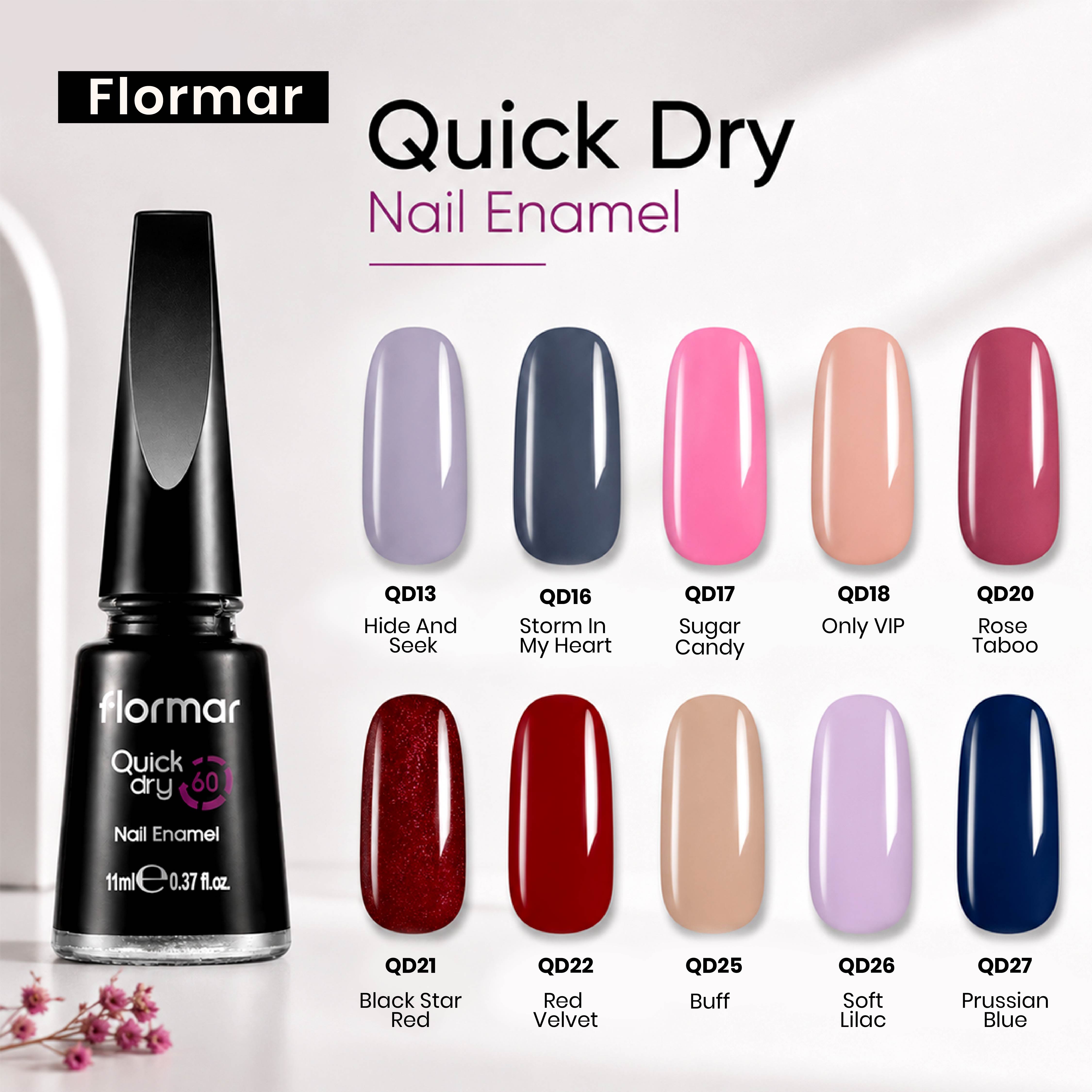 FLORMAR NAIL ENAMEL QUICK DRY