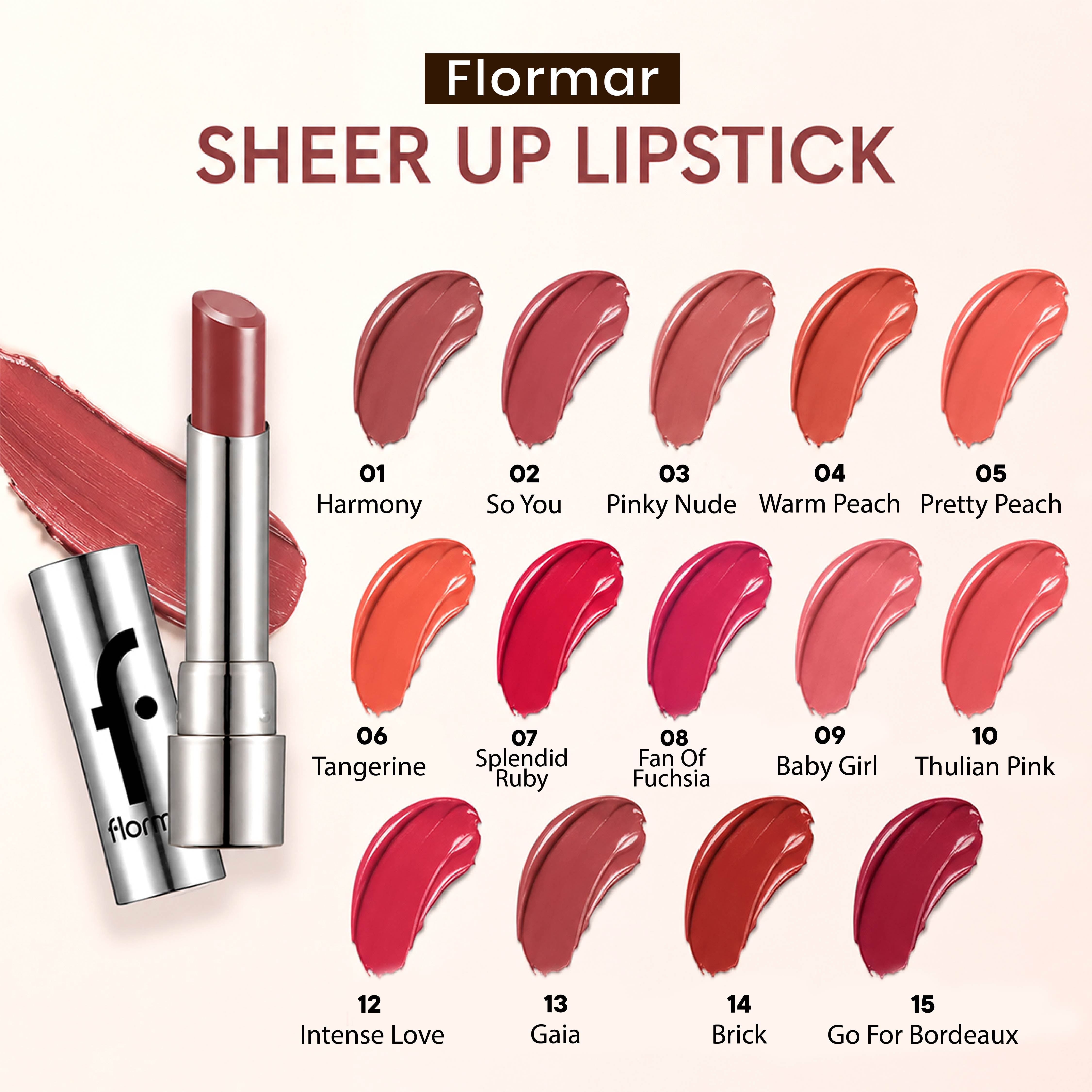 FLORMAR LIPSTICK SHEER UP