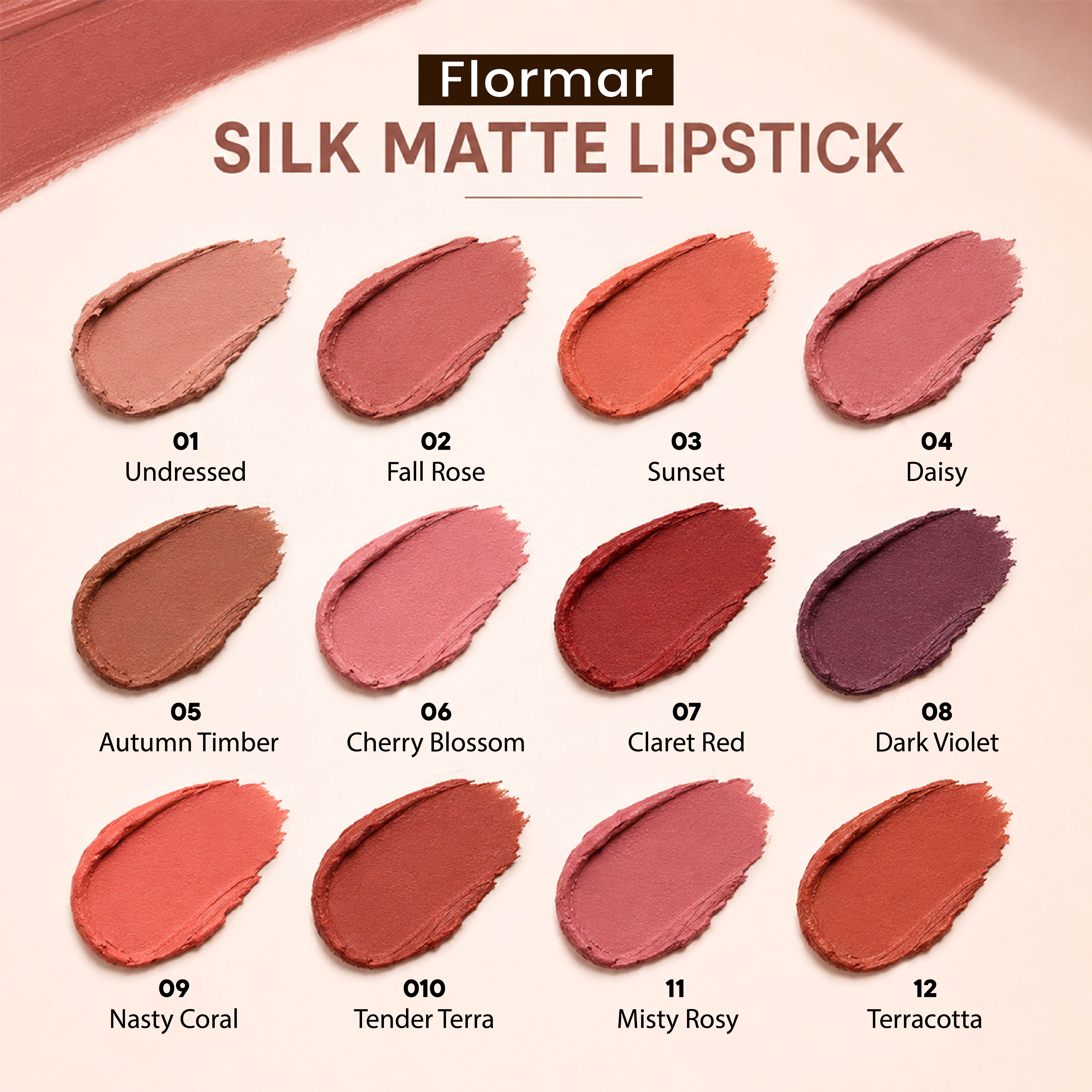 FLORMAR LIPSTICK SILK MATTE