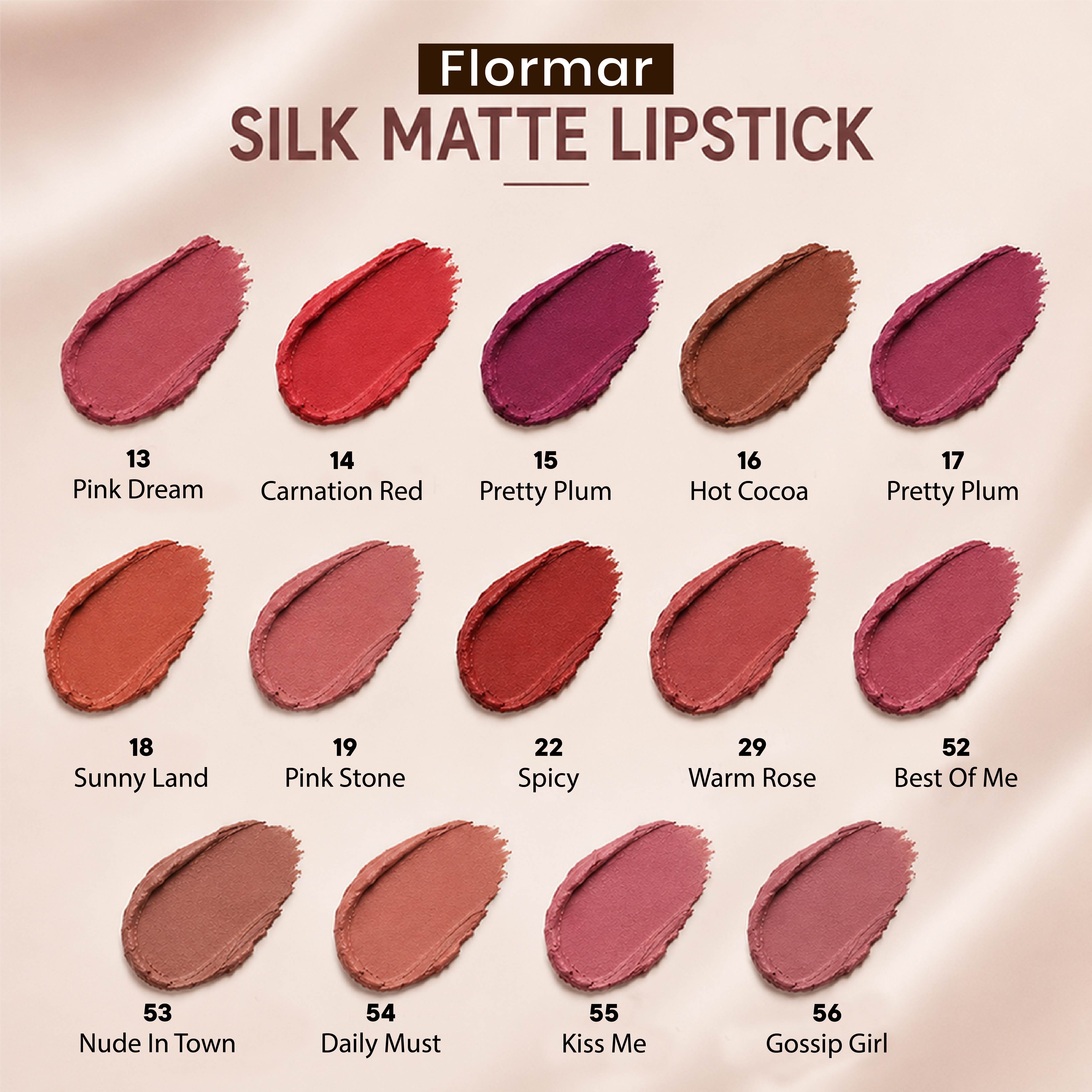 FLORMAR LIPSTICK SILK MATTE