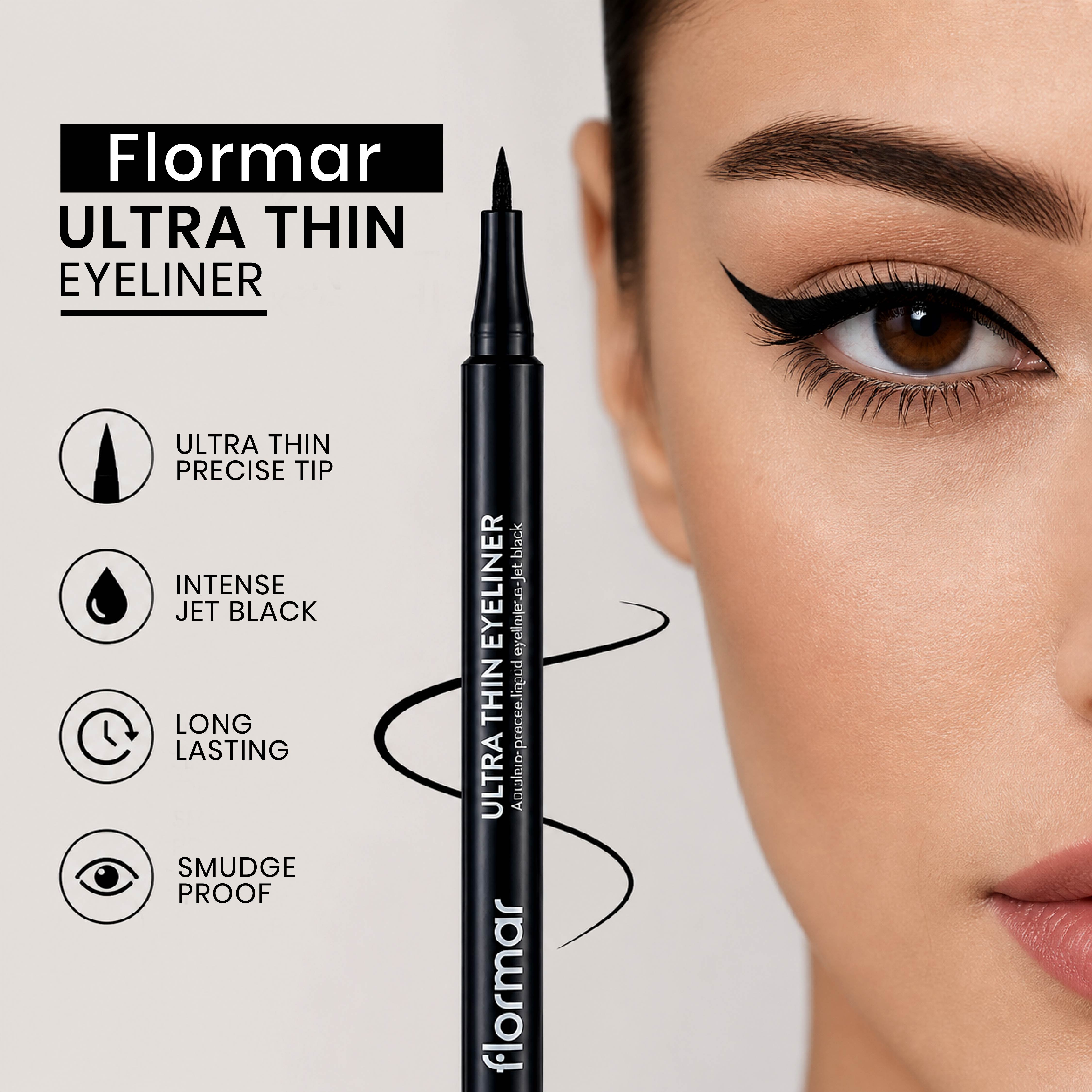 FLORMAR ULTRA THIN JET BLACK