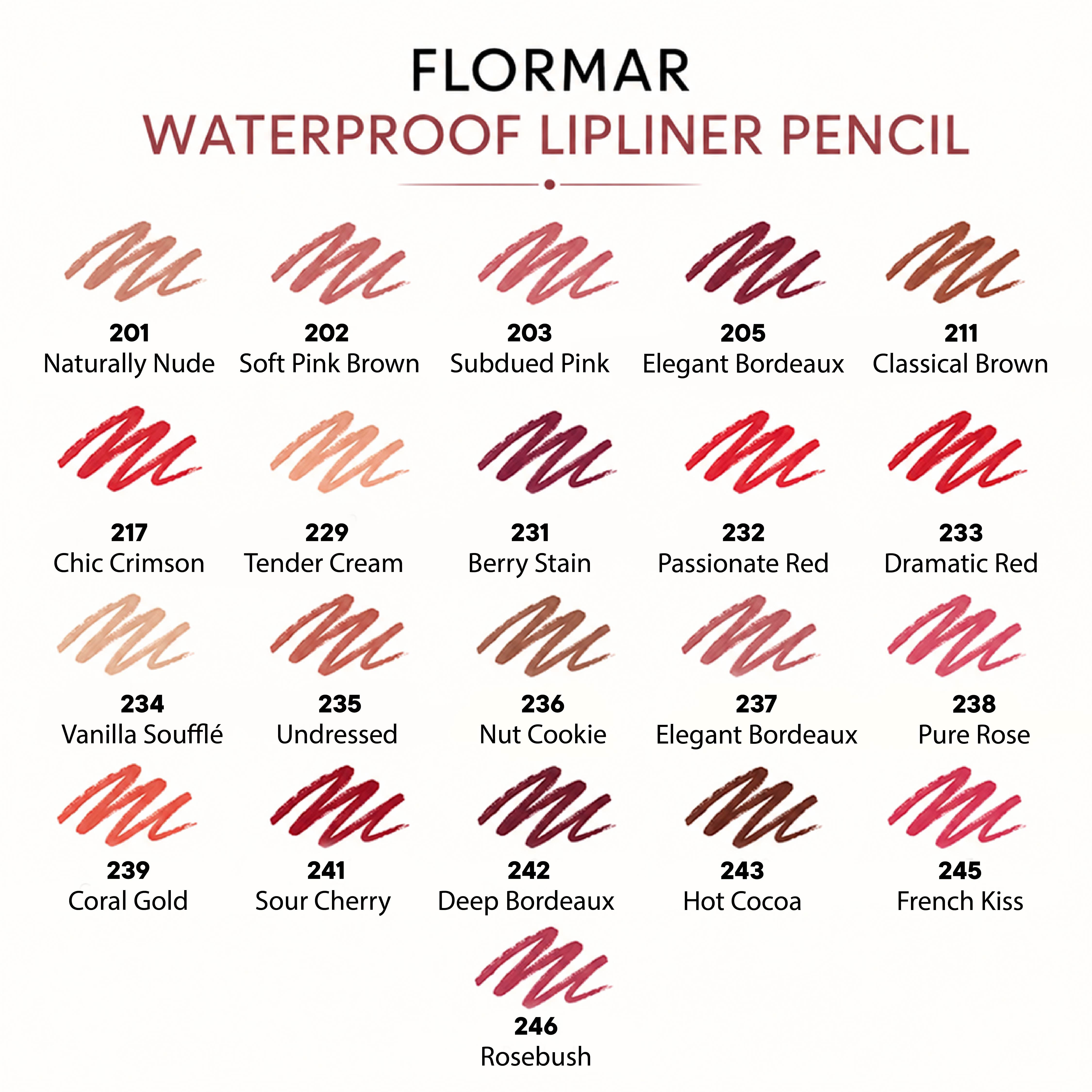 FLORMAR LIPLINER PENCIL WATERPROOF